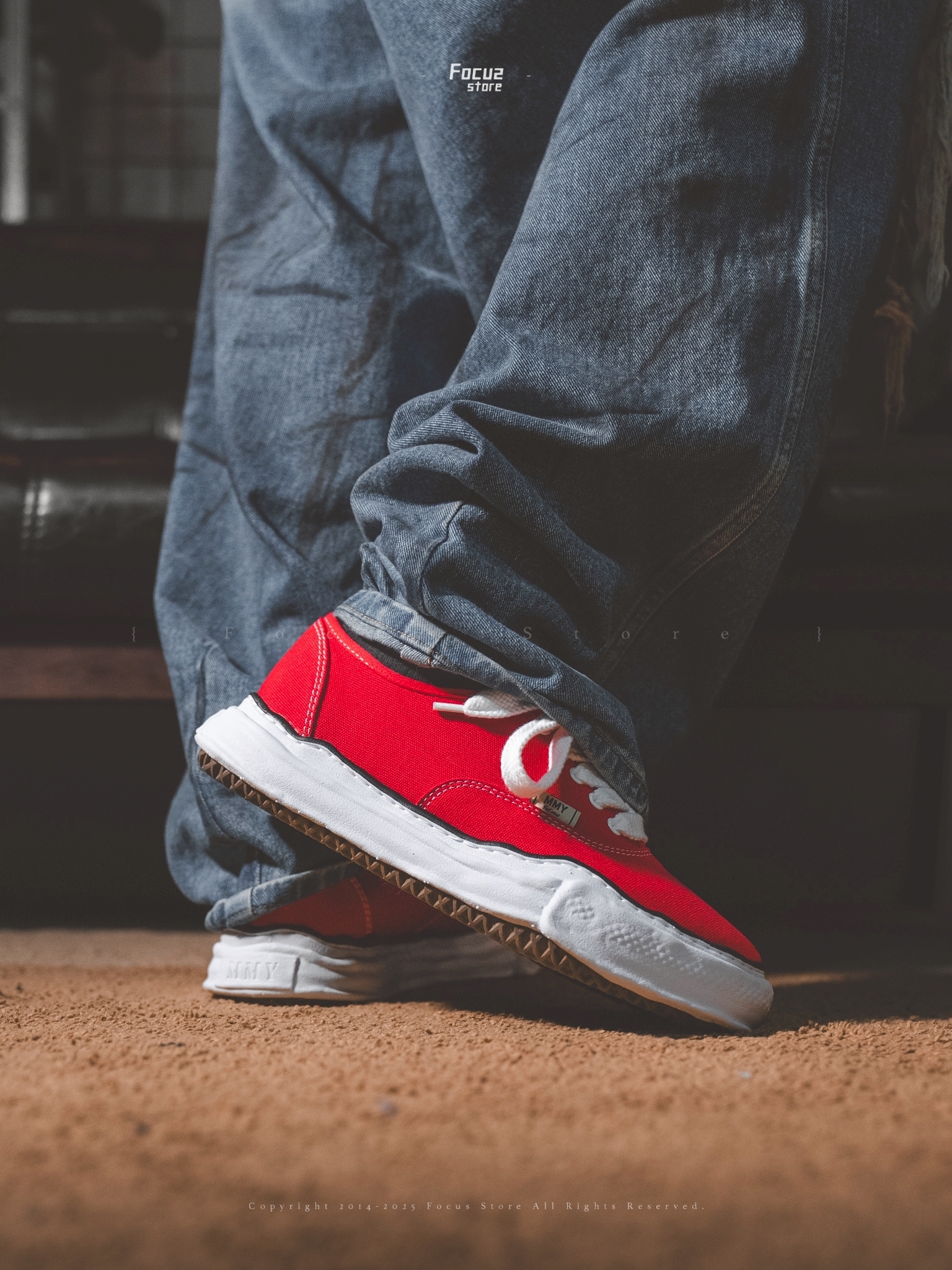 【Focus Store】現貨秒發 Maison Mihara Yasuhiro Baker OG Sole Canvas Low-top "Red" 紅色 白底 A02FW704