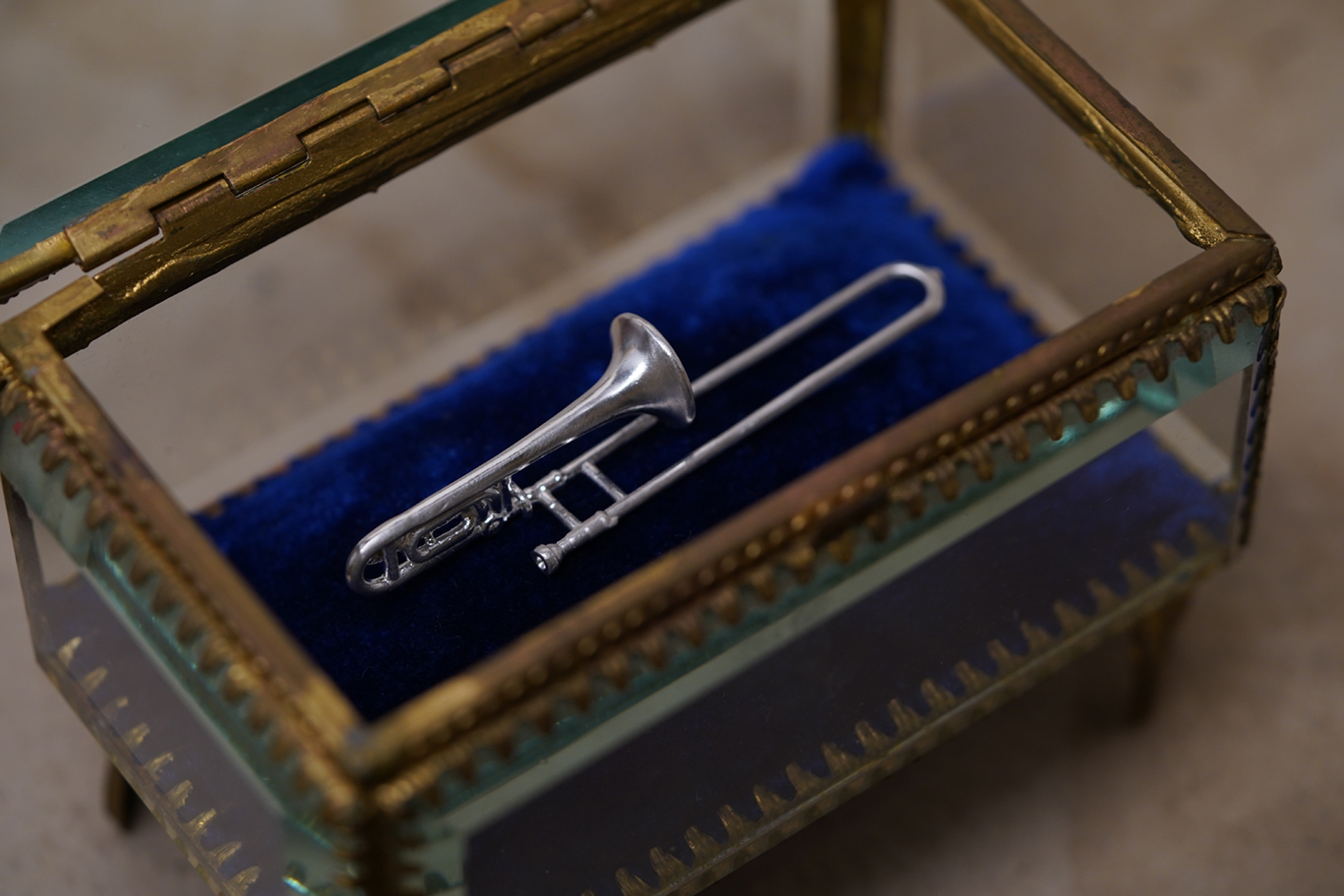 銀匠 立體長號吊墜