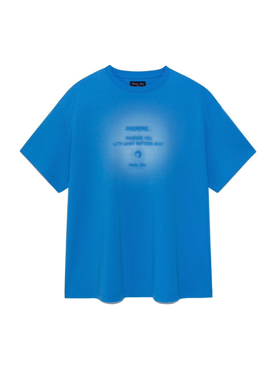 PAIRING LOGO印花上衣男款 藍色