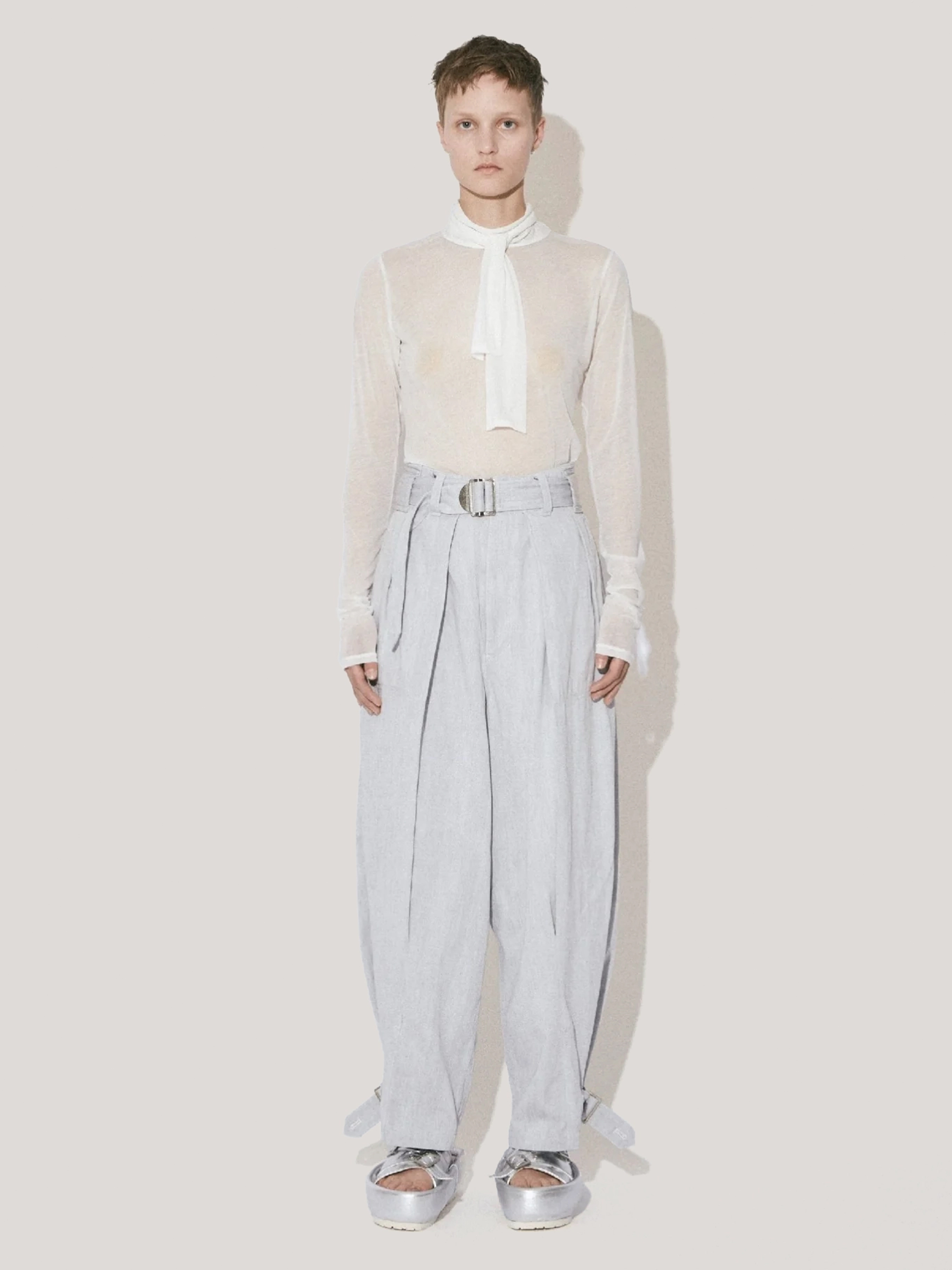 BEAUTIFUL PEOPLE SOLARO HERRINGBONE SLIT WIDE PANTS 長褲