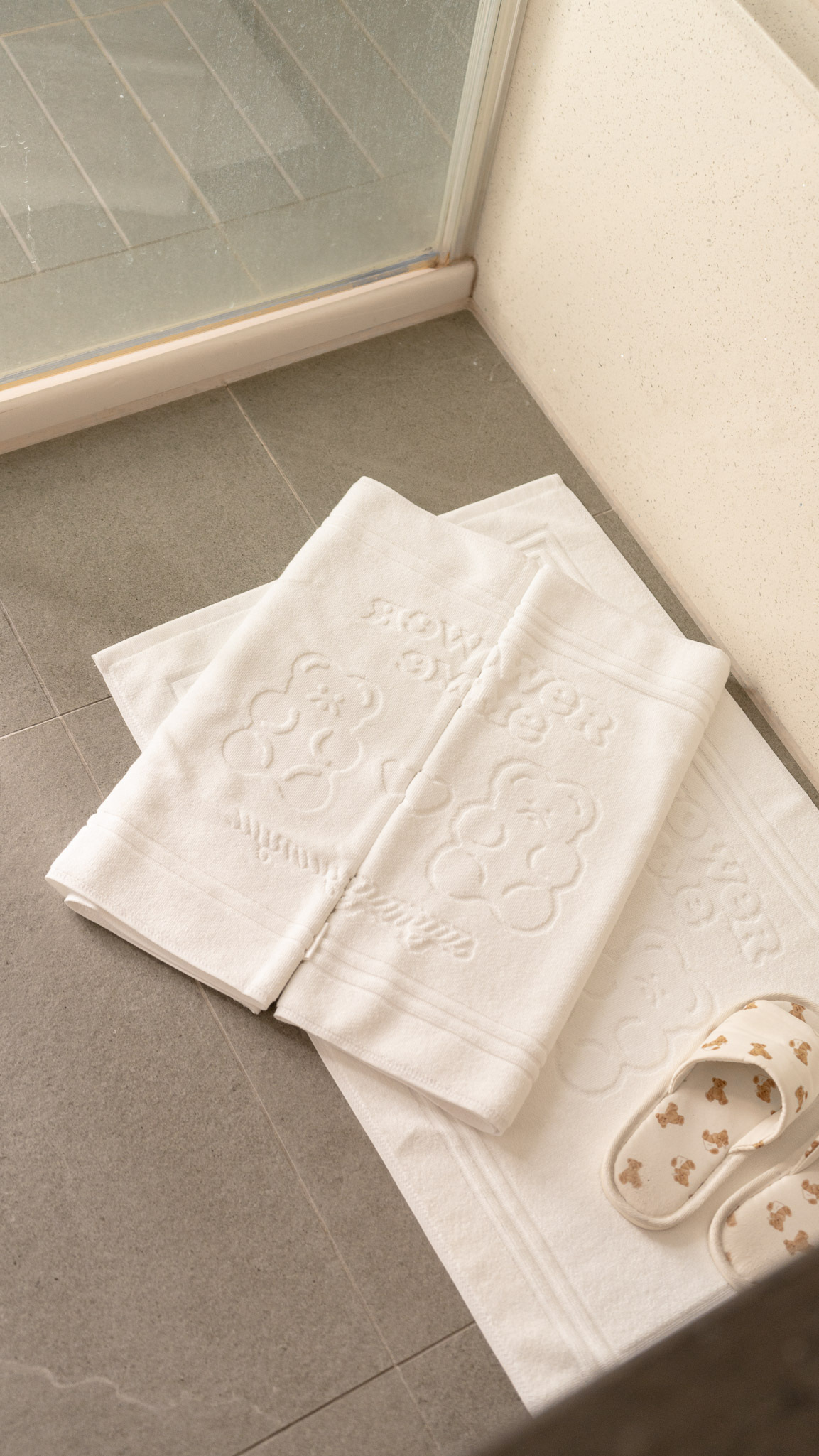 小熊軟糖浴室純棉腳踏墊