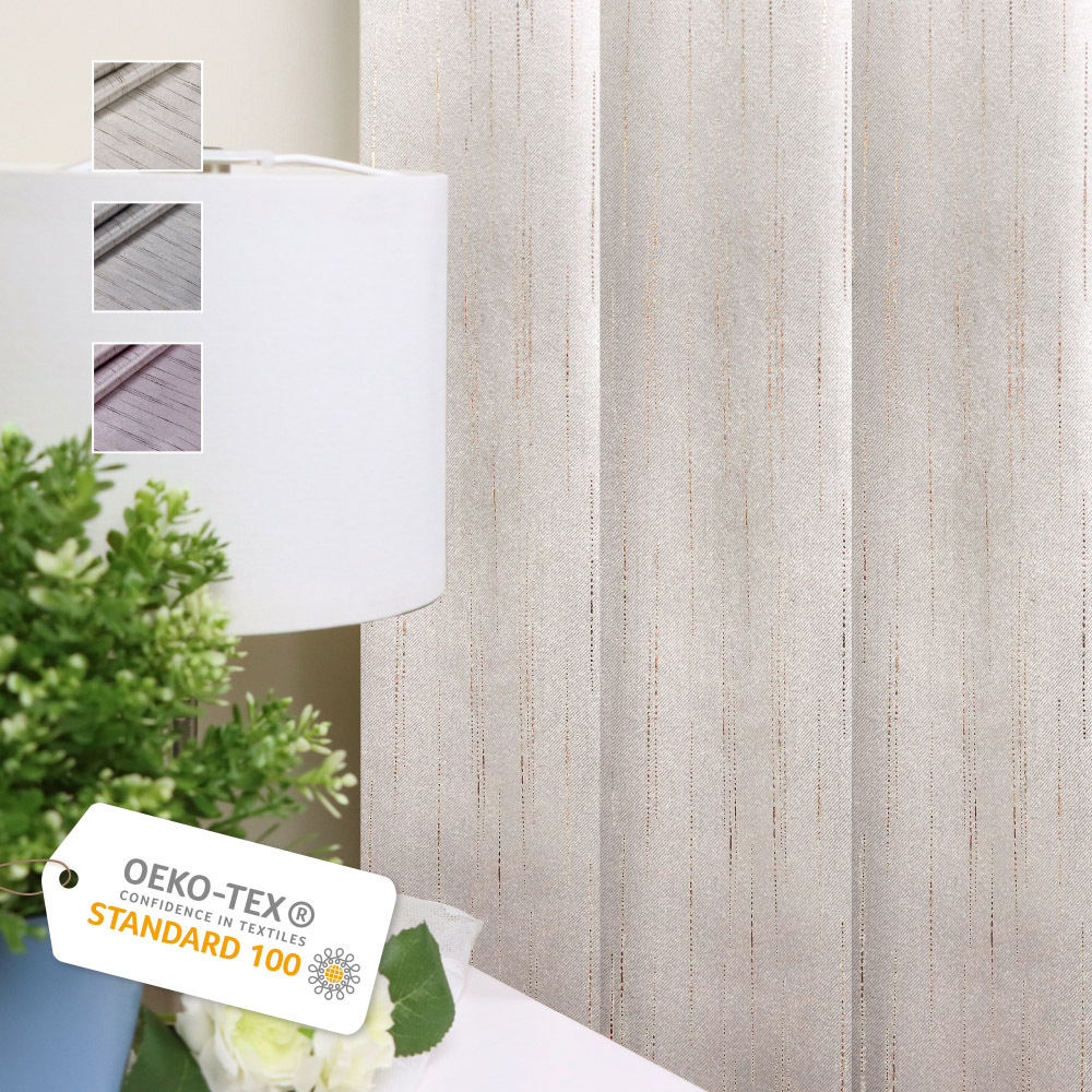 手工製作│遮光窗簾│半窗落地窗│流金線條│打孔│3色2尺寸