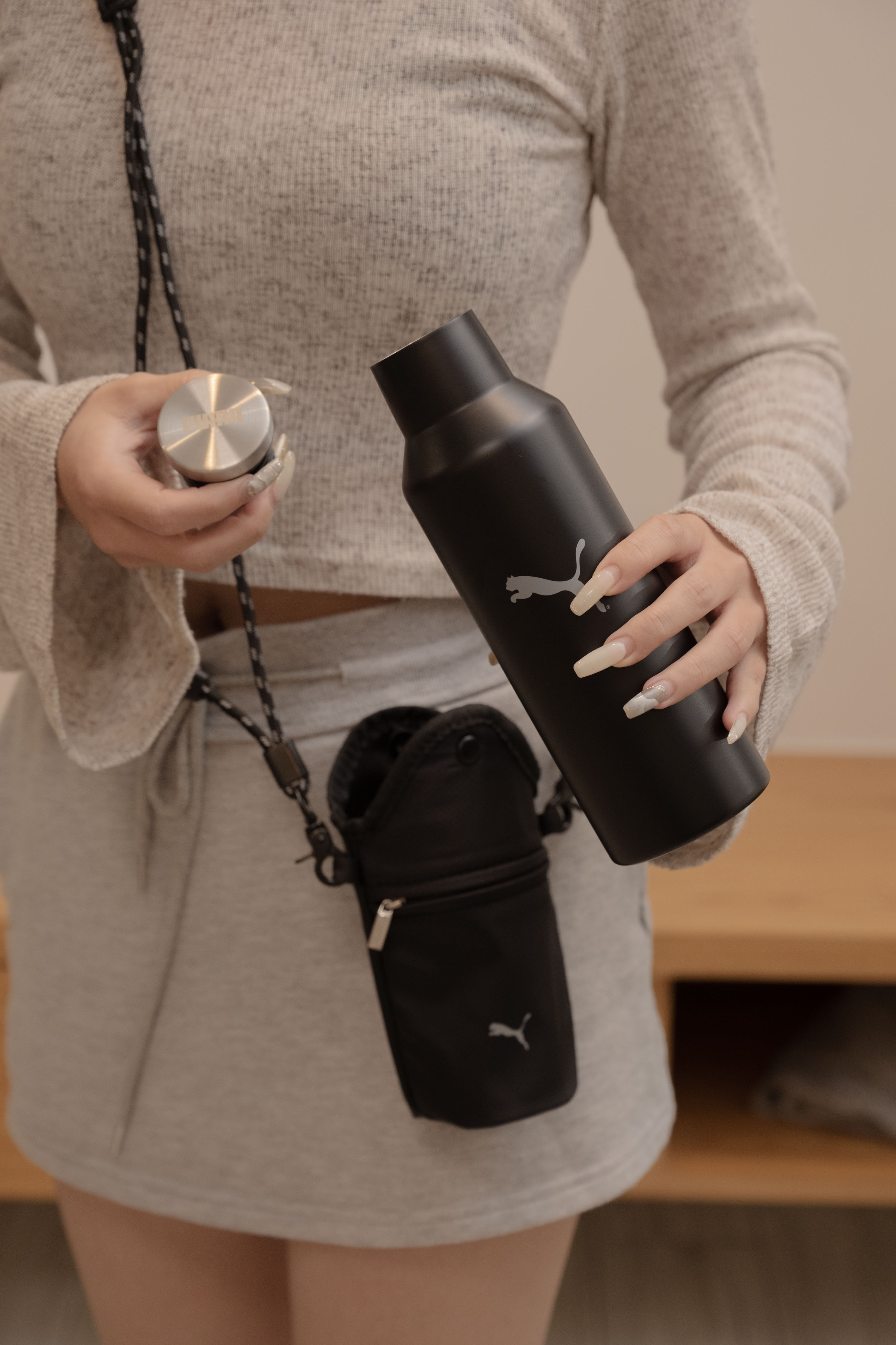 【現貨】PUMA 隨身保溫瓶 500 ML 背帶組 PUMABOTTLE