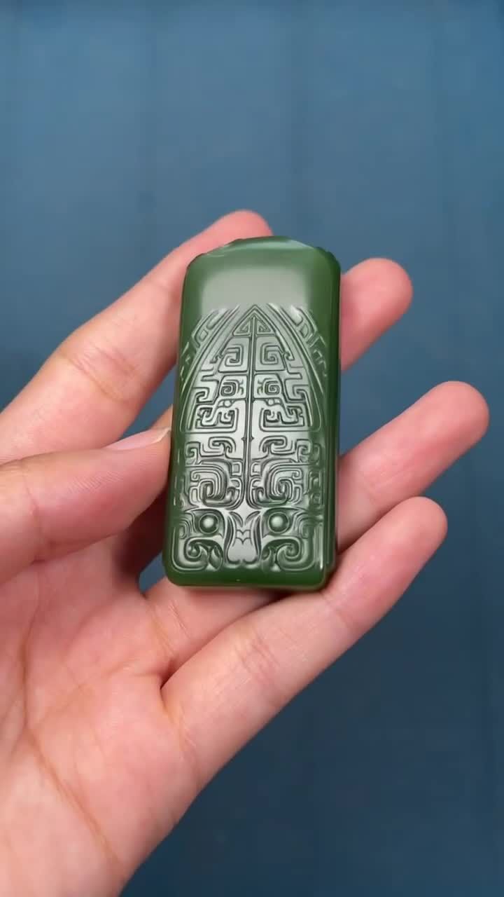 和田玉碧玉青銅古韻,天然和田玉軟玉