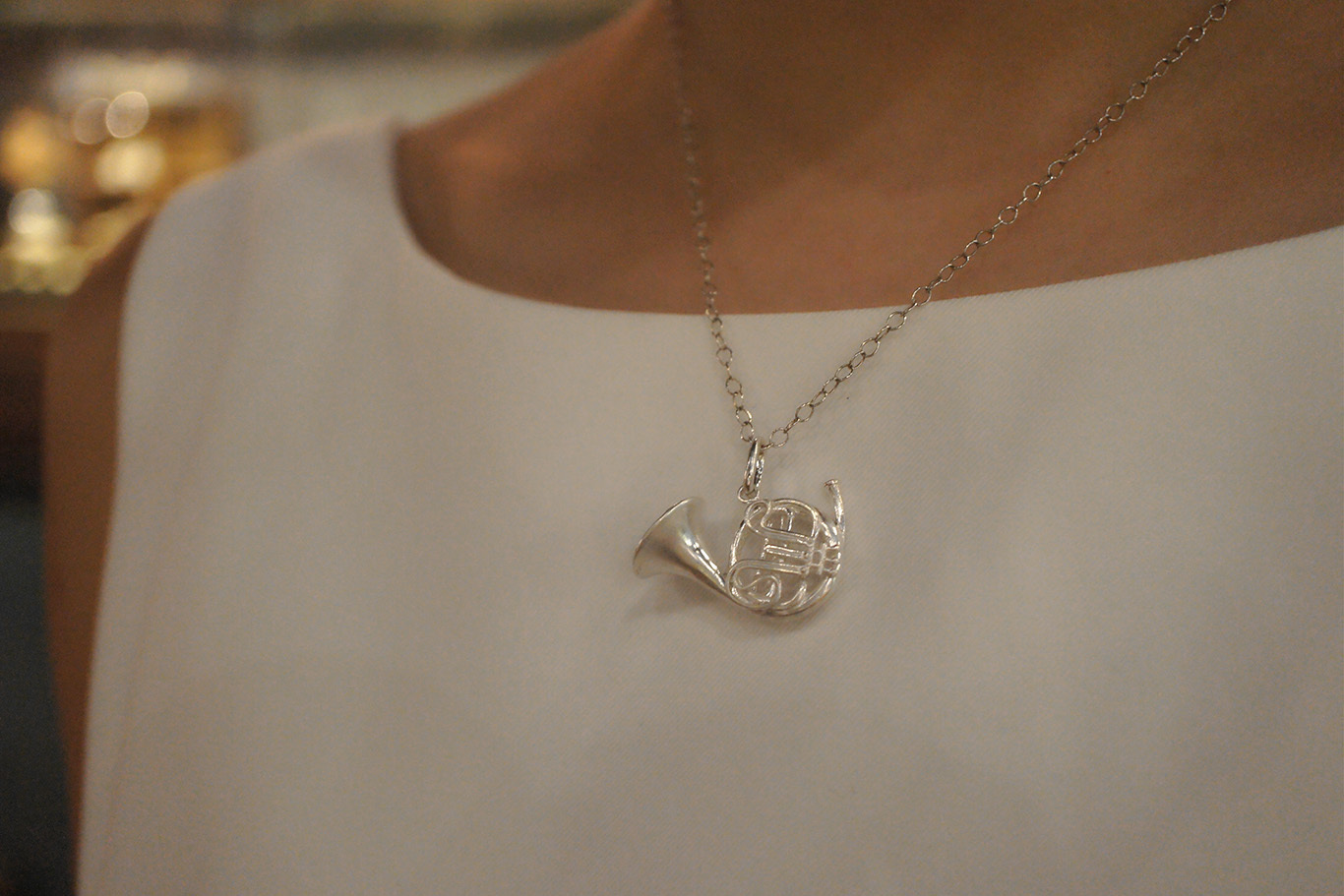 銀匠 立體圓號吊墜