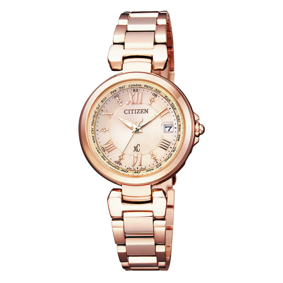 【Citizen 星辰】EC1032-54X 光動能 日本製造 萬年曆 電波時計 省電功能 不鏽鋼 世界時間 手錶