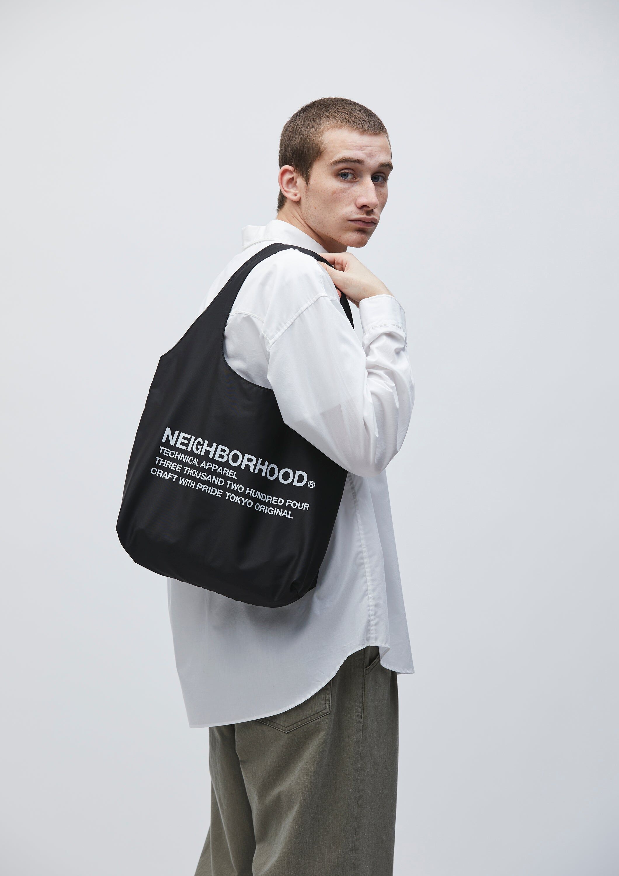 [現貨] NEIGHBORHOOD SS25 LOGO TOTE BAG | (Black / Gray / Beige)