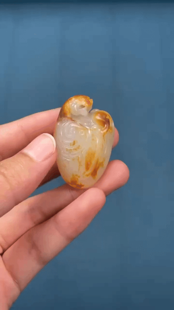 428212 和田玉籽料府上有壽