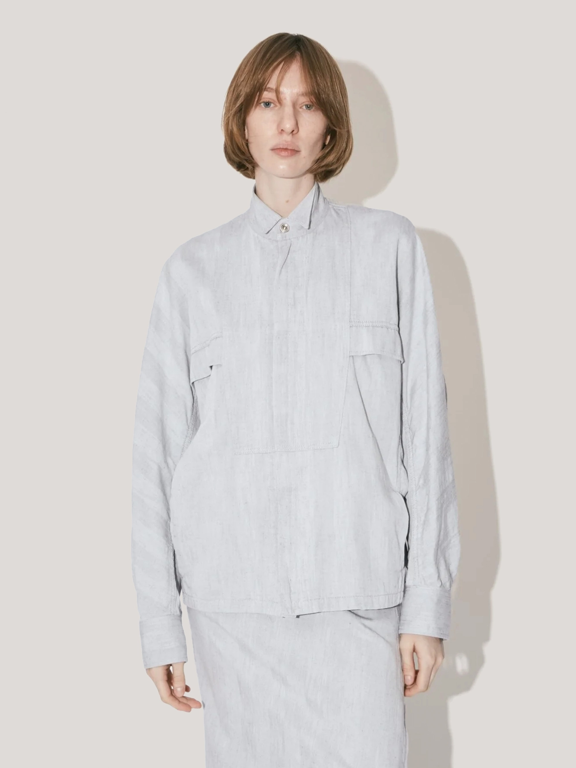 BEAUTIFUL PEOPLE SOLARO HERRINGBONE VOLUME SLEEVE BLOUSON 上衣