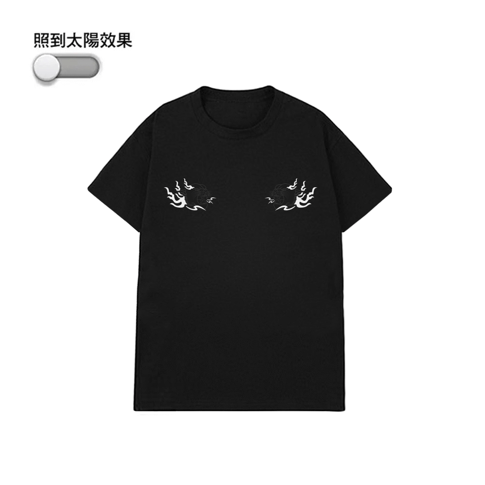 XCTRL 君子豹變變色短T-黑