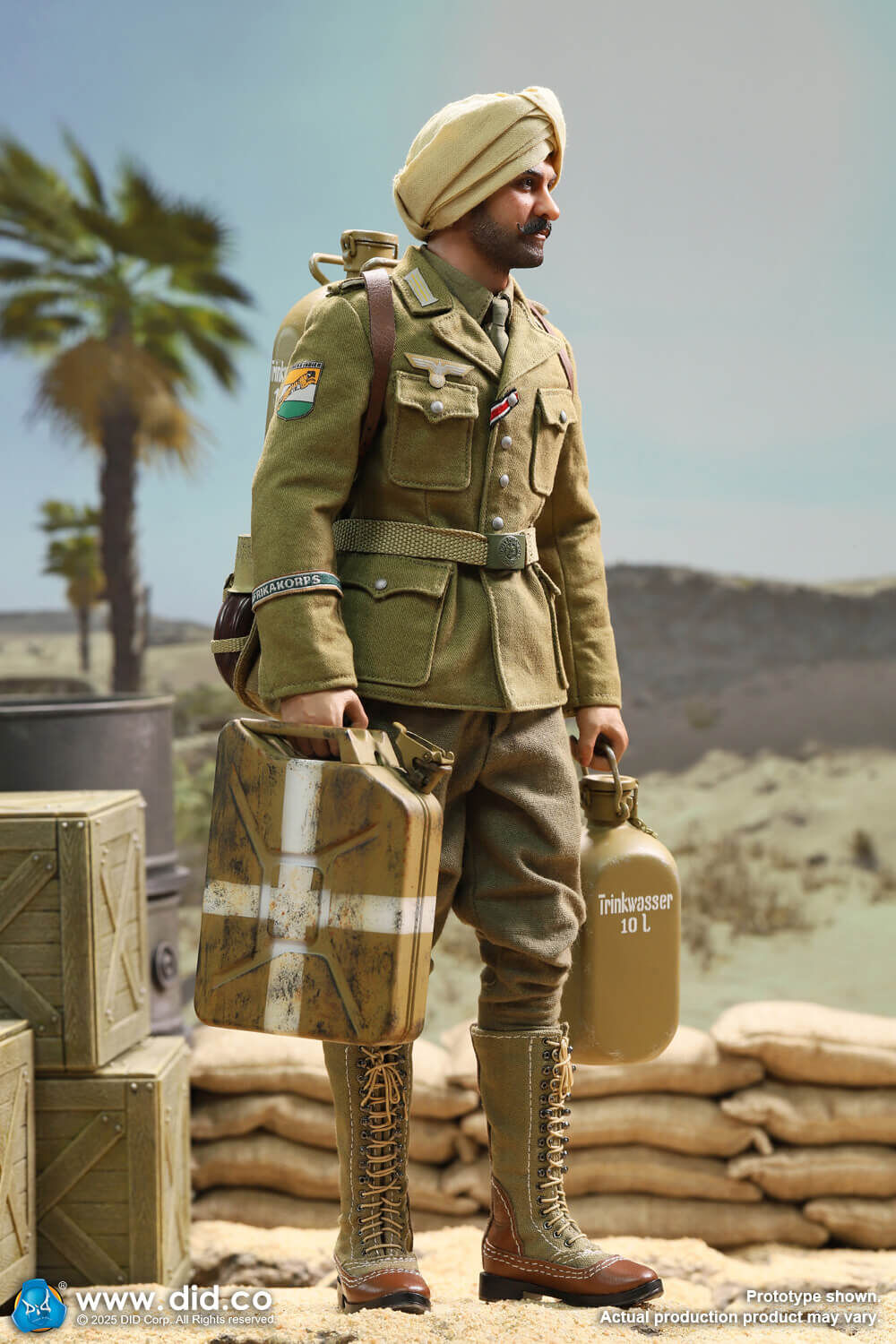 [訂金] DID D80185 1/6 WWII German Africa Corps Supply Duty -Ishaan & Panzer Commander - Stauffenberg