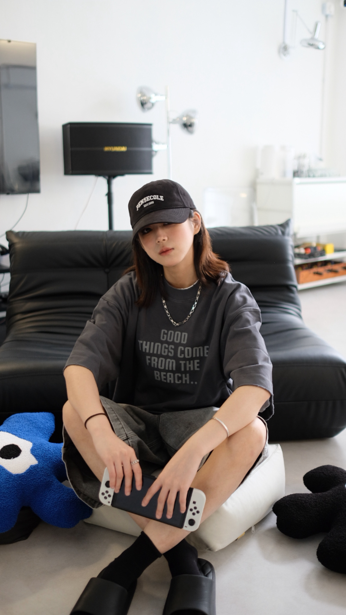 ST0031 後膊頭刺繡Tee