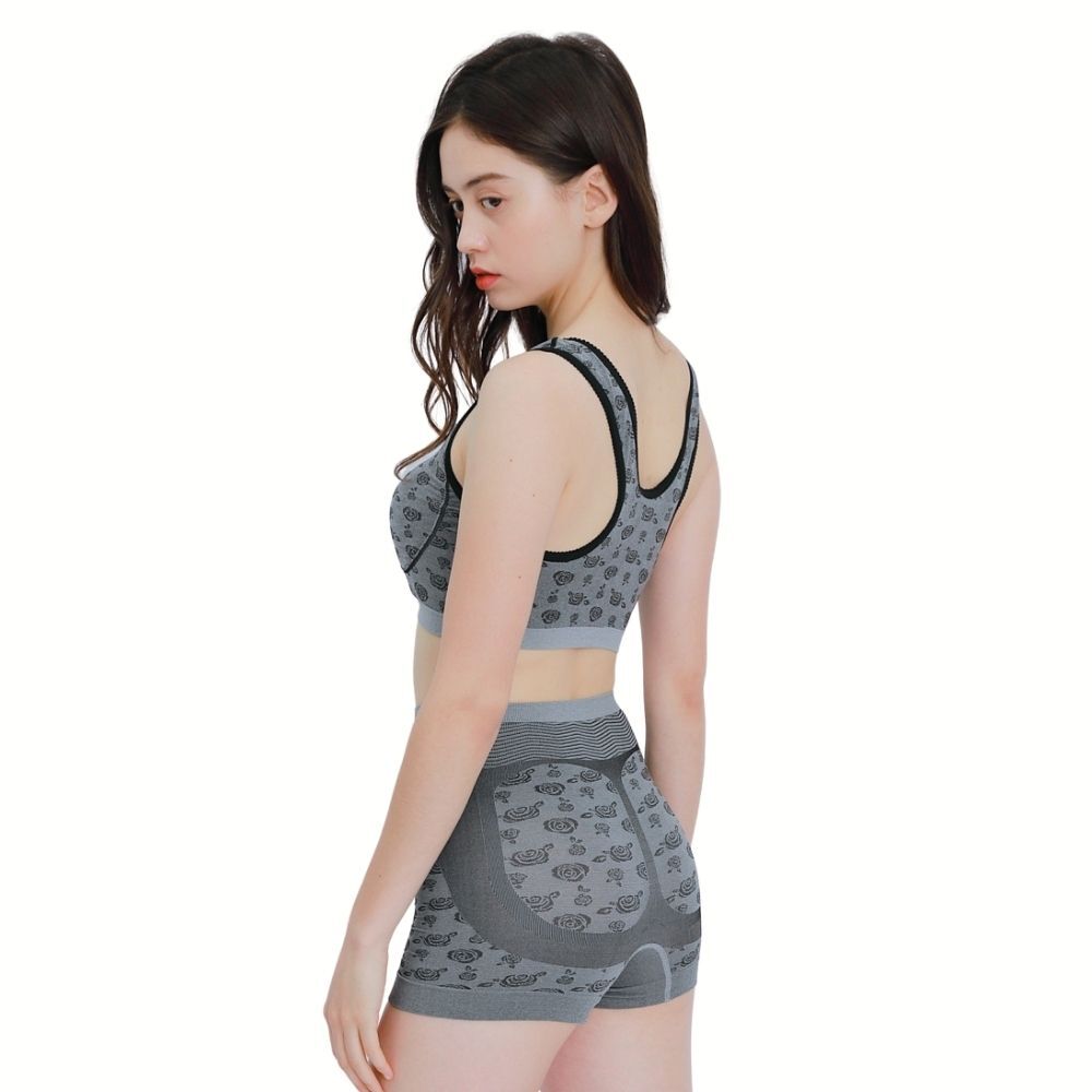 【2件】竹炭銀纖維涼感內衣2件+【2件】涼感高腰女褲(三角/平口)【京美女王限定】