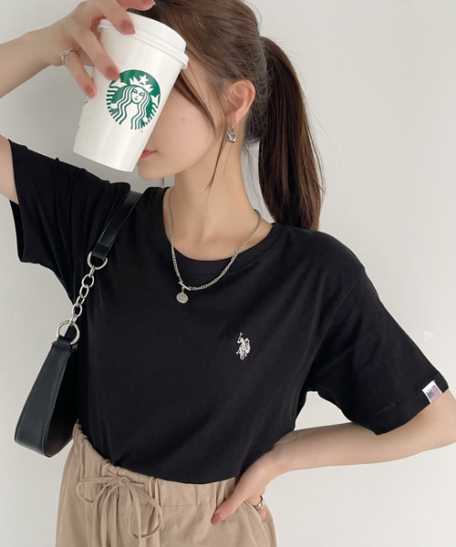 日本🇯🇵連線 U.S. POLO ASSN. 刺繡小Logo基本款短T 寬鬆 簡約 9色(任買兩件711免運)/預購