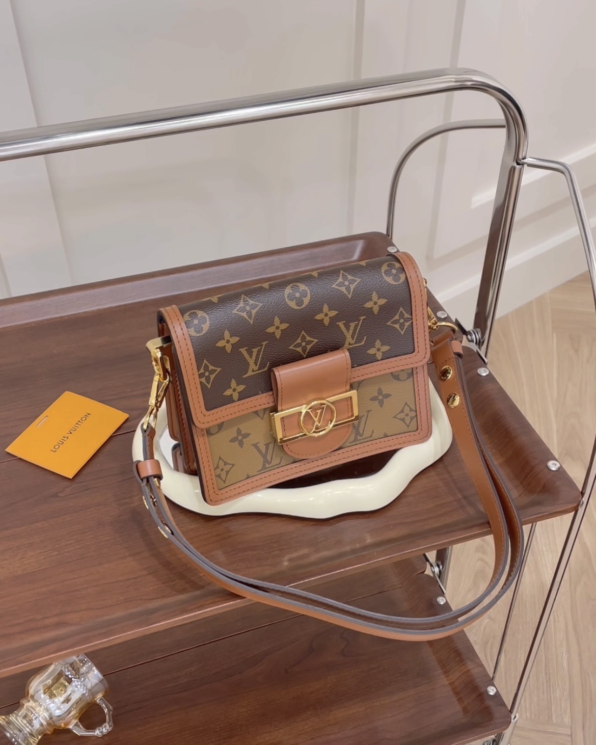 LV｜NMINI DAUPHINE 達芙妮 棕色老花 M45959