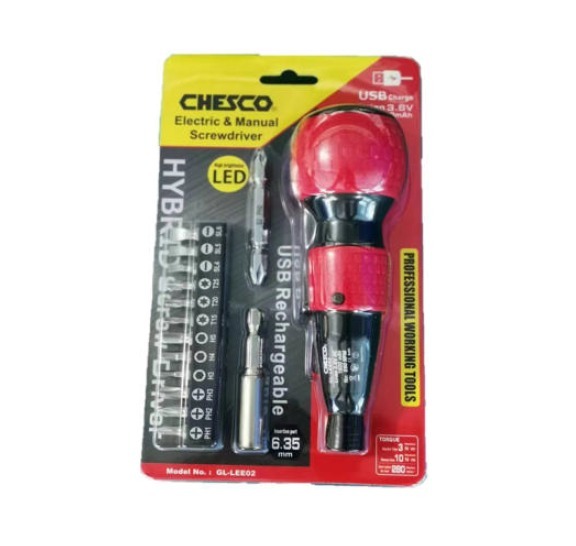 D071  CHESCO 防滑柄電動螺絲批