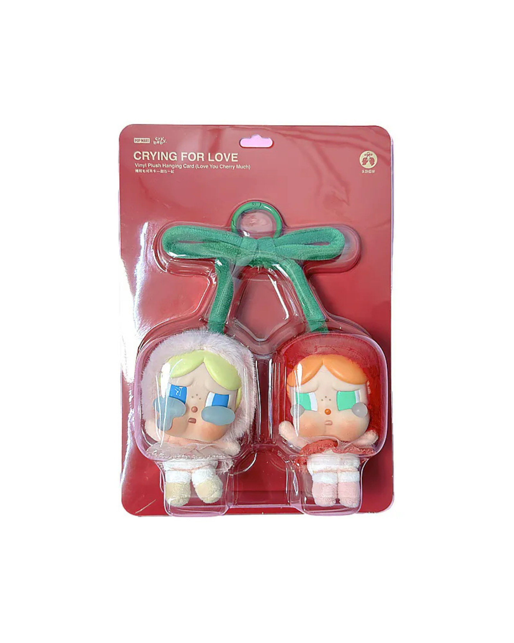 POP MART CRYBABY愛神的眼淚系列 櫻桃 毛絨吊卡 (甜在一起) POMT-14