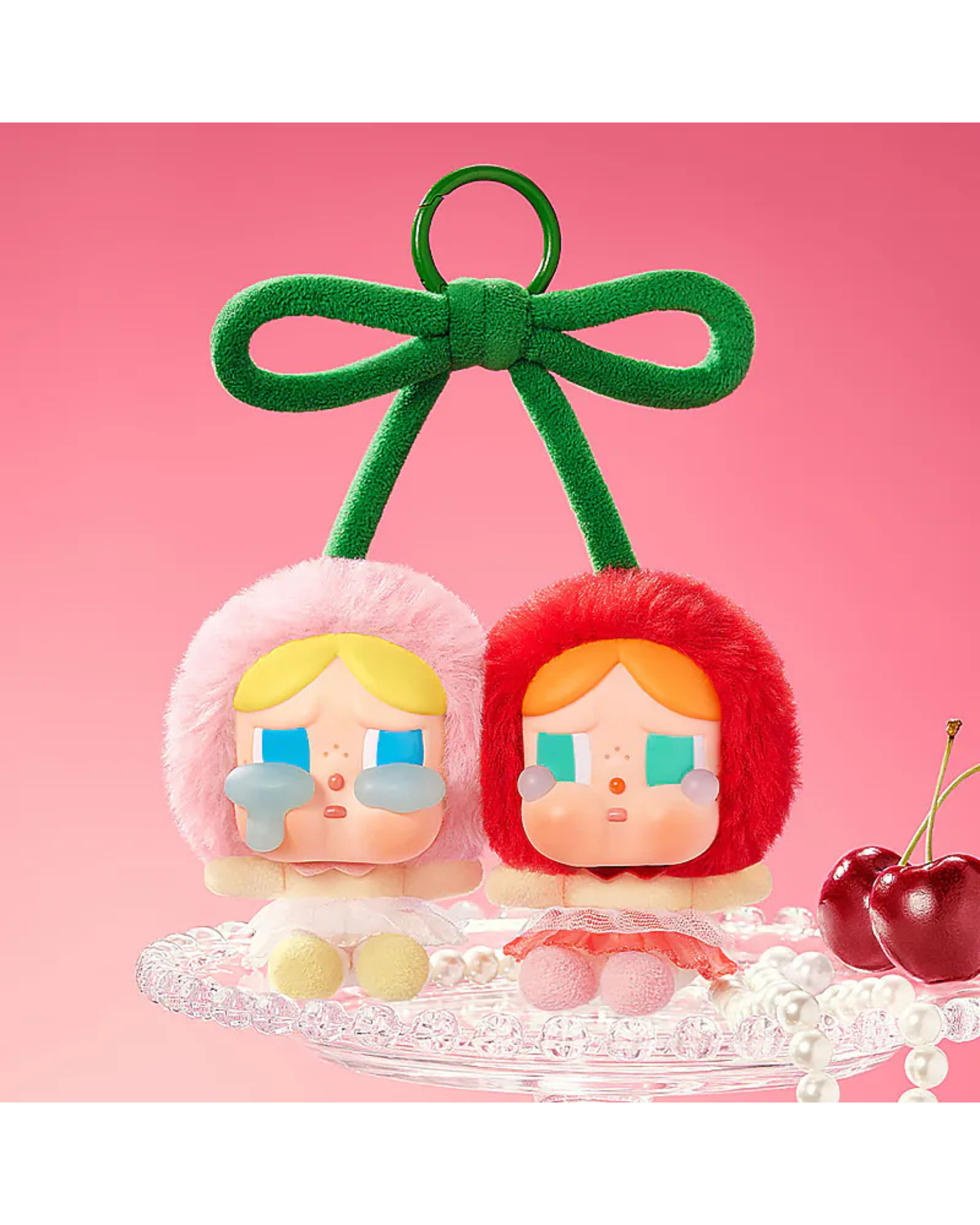 POP MART CRYBABY愛神的眼淚系列 櫻桃 毛絨吊卡 (甜在一起) POMT-14
