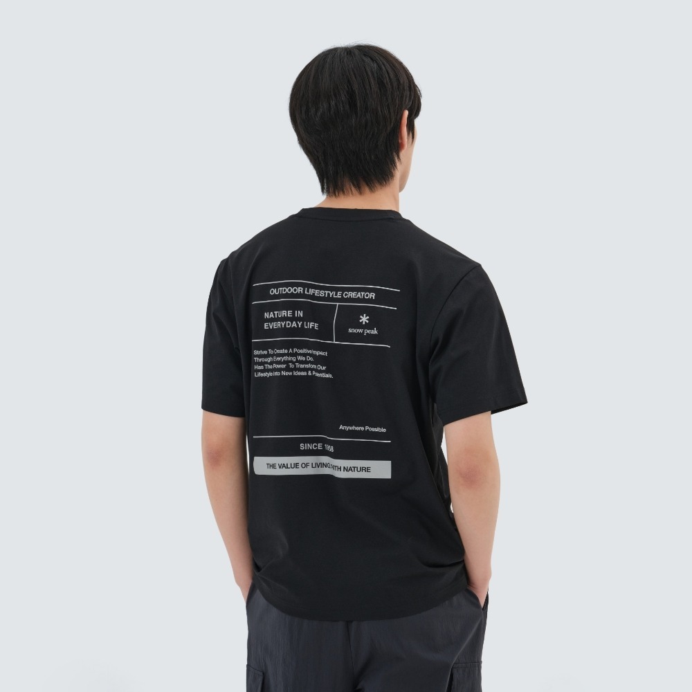 【現貨】snow peak Quick Dry Reflectibe Short Sleeve T-shirt 文字排版 速乾 涼感 短tee S25MMTTS18
