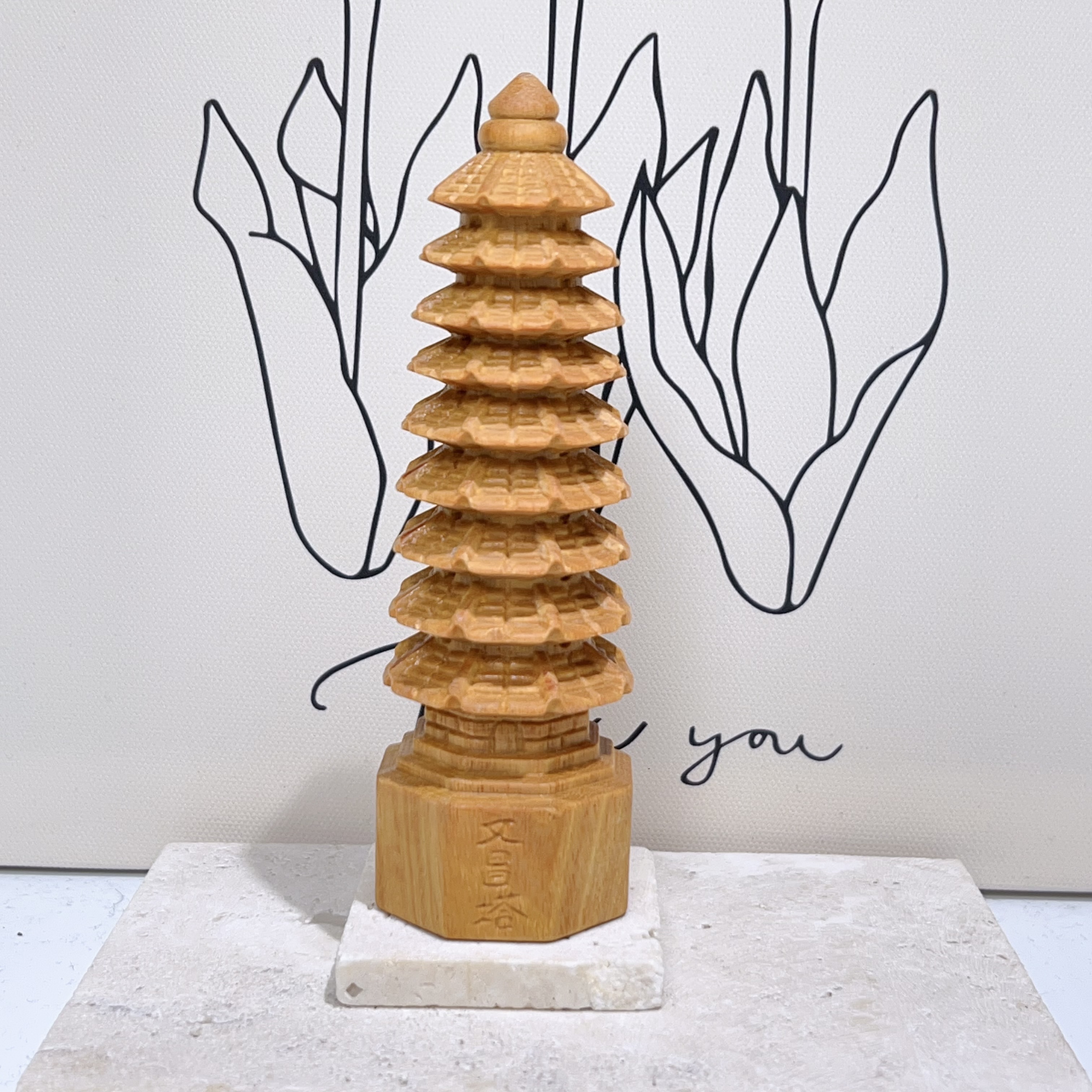 文昌塔木木擺件