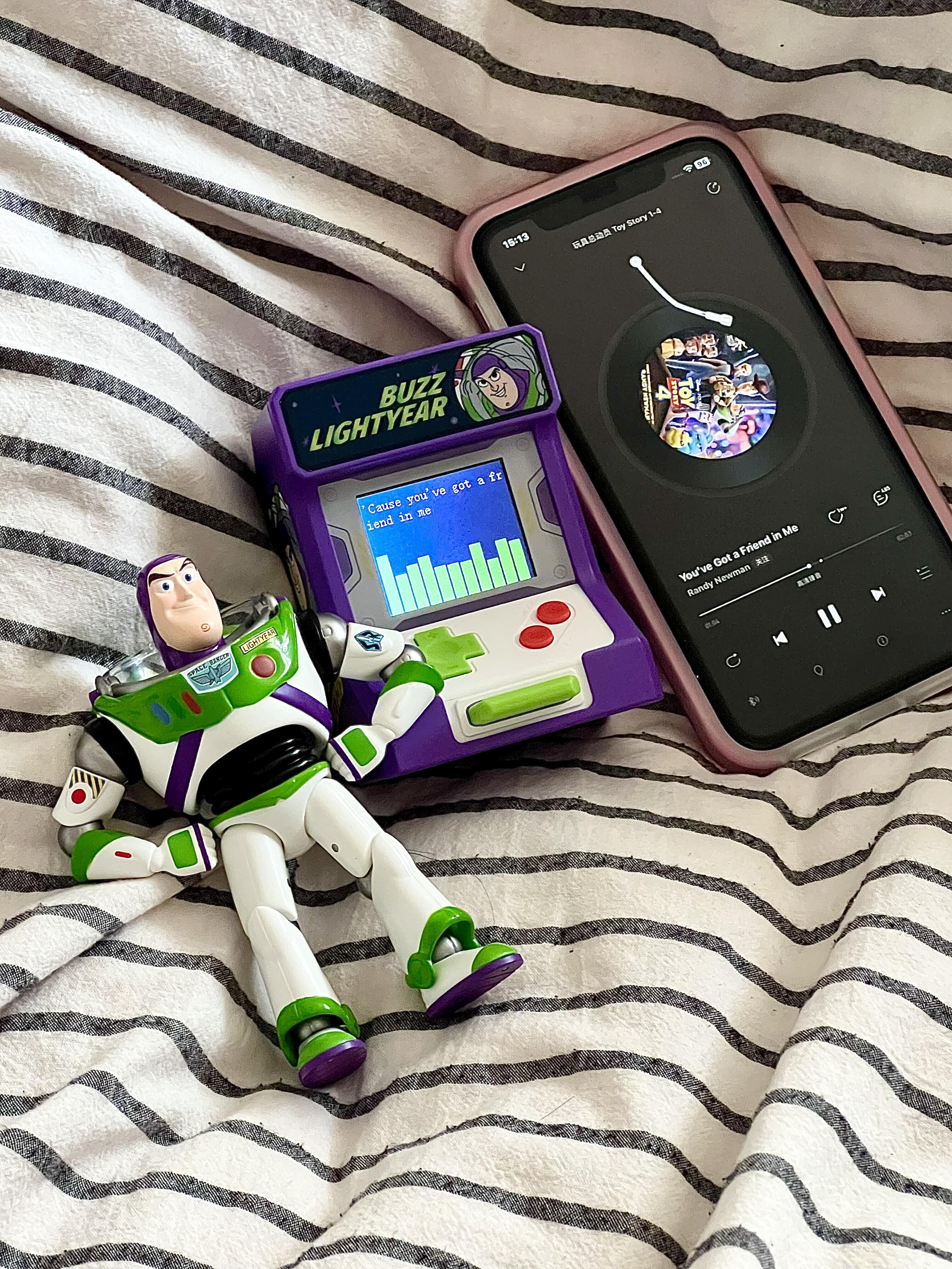 Disney 迪士尼 正版授權 玩具總動員 巴斯光年遊戲機音響 時鐘 擺設(任買兩件711免運)/預購