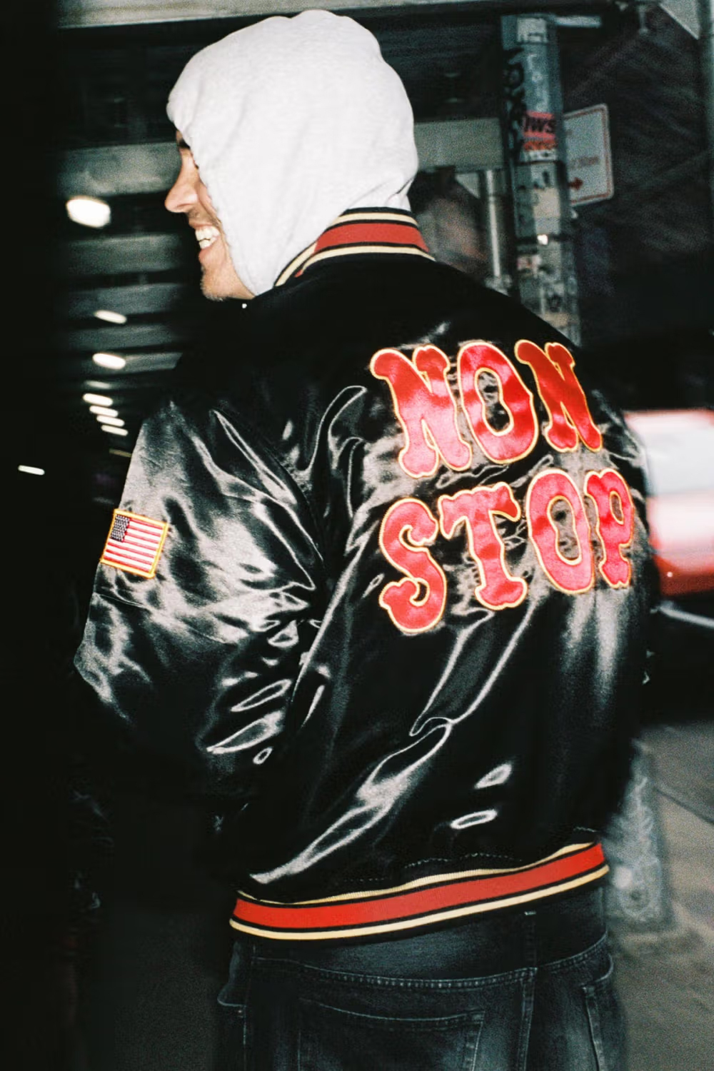 Supreme Homerun Satin Hooded Varsity Jk
