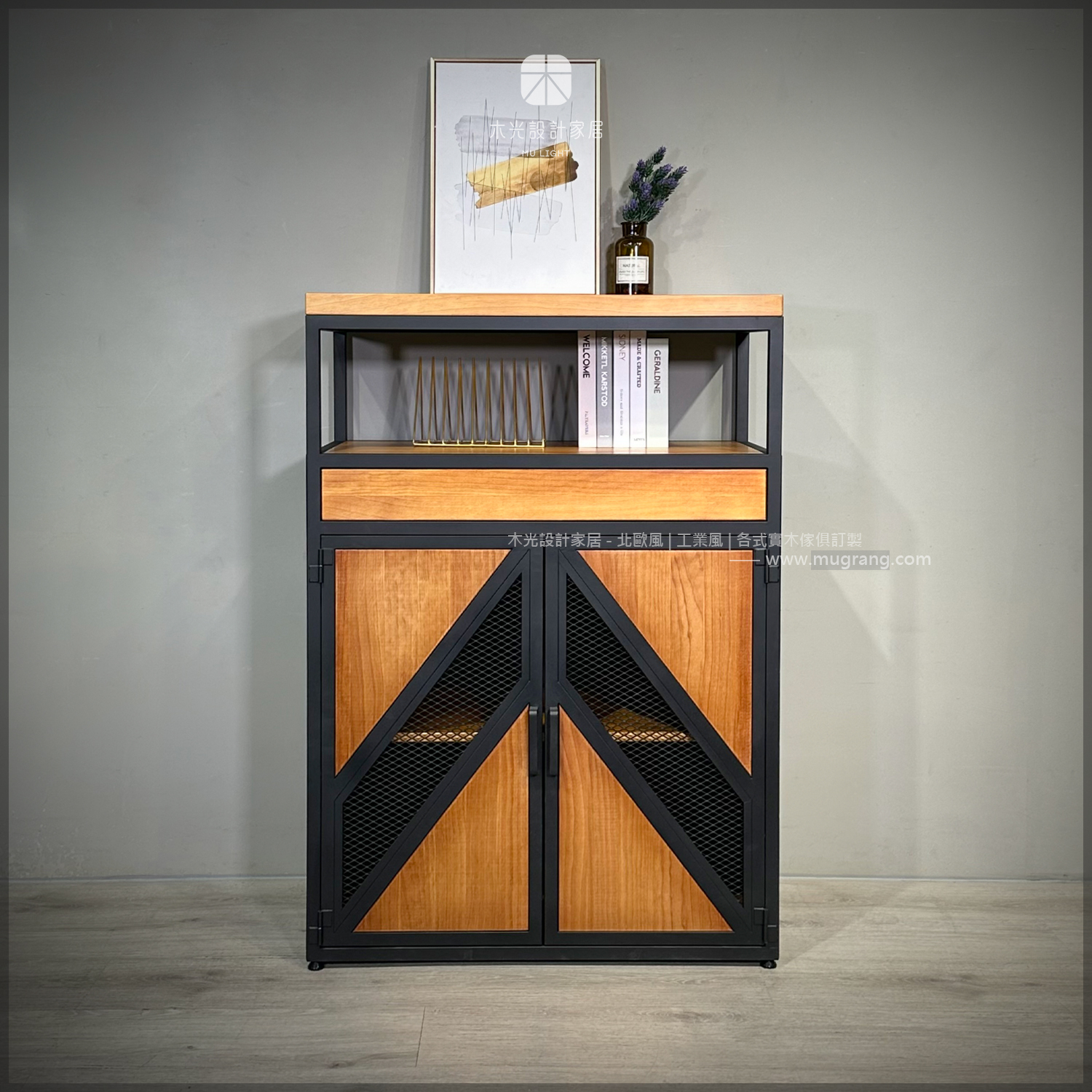 台灣製- LOFT實木玄關收納櫃|可訂製