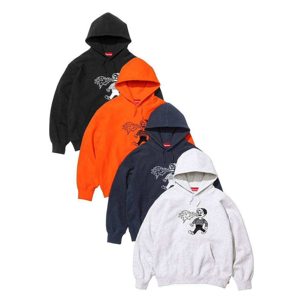 Supreme 25ss Week12 Homerun Hooded Sweatshirt 小男孩塗鴉 全壘打 帽T 連帽上衣