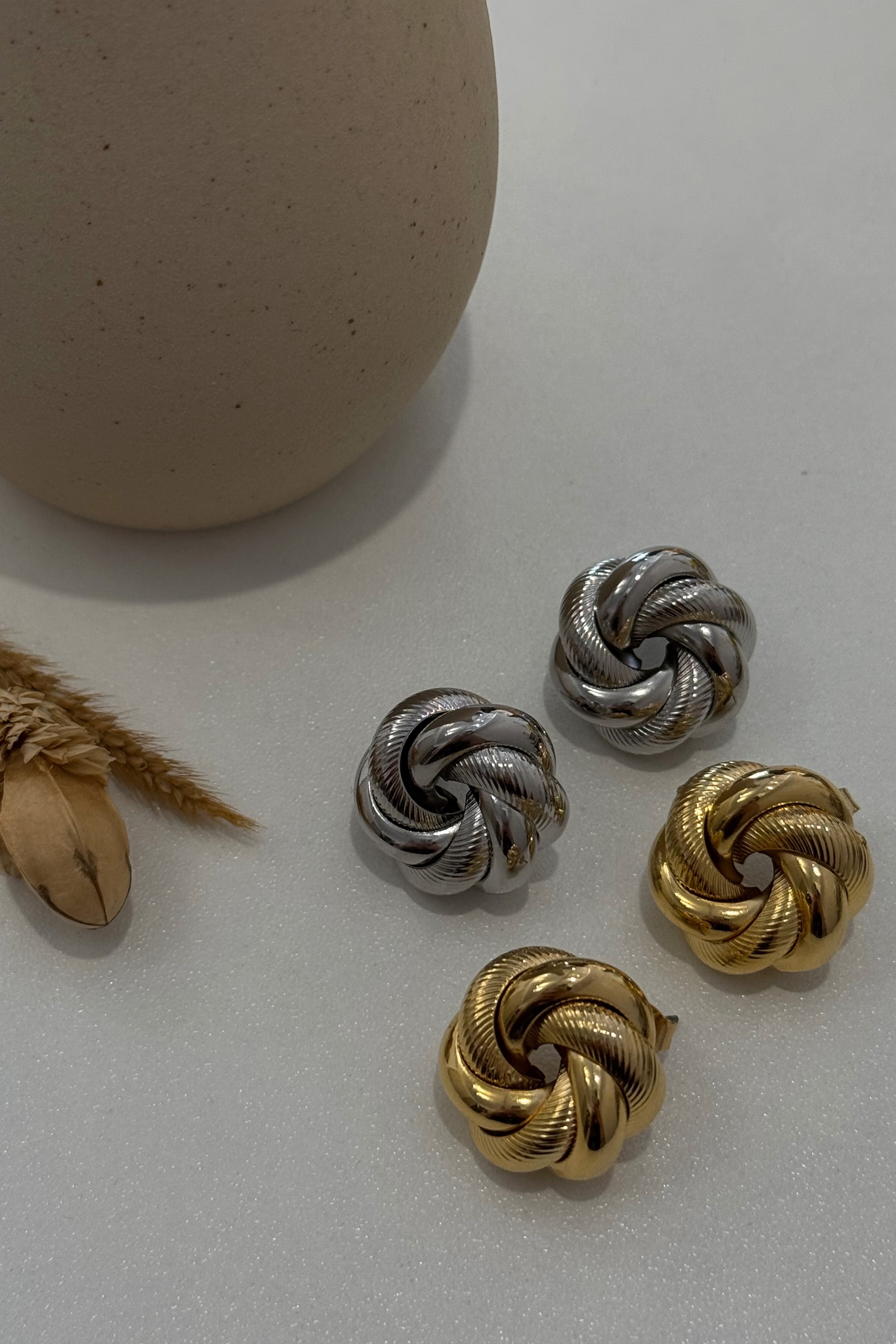 (現貨) 時髦麻花耳環 GD94