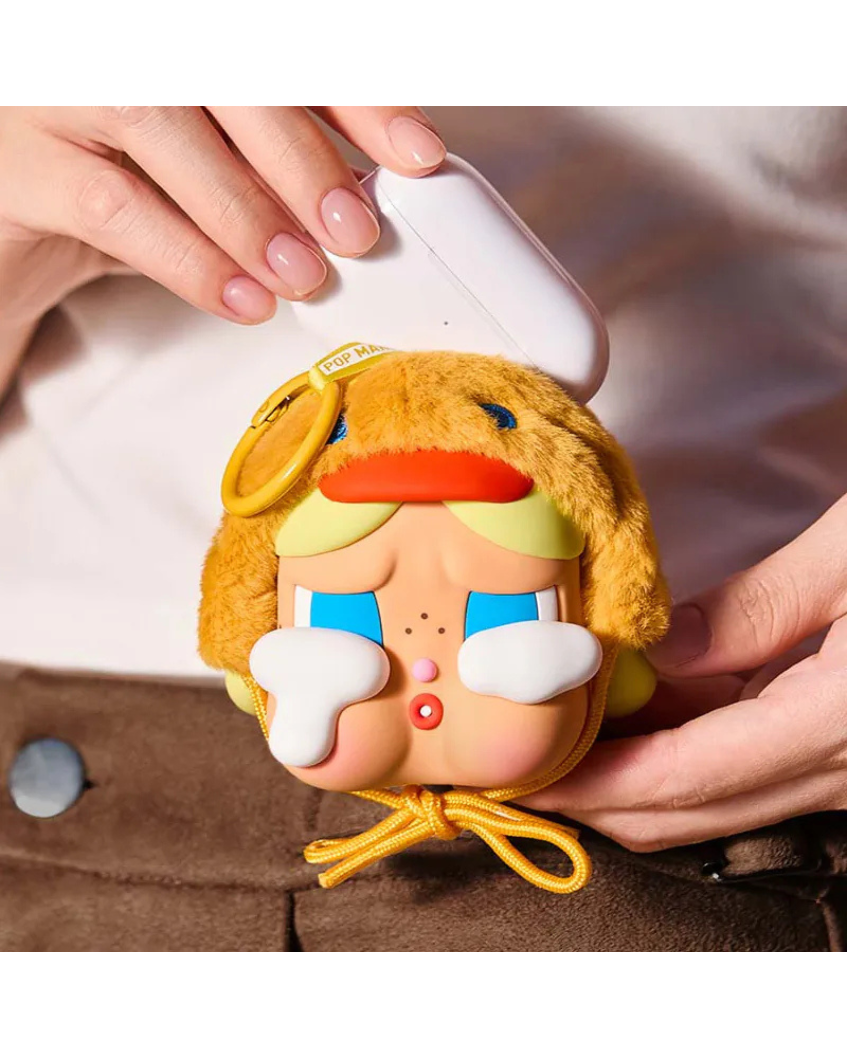 POP MART CRYBABY 眼淚工廠系列 哭鴨哭鴨 耳機包 泡泡瑪特 毛絨掛件 POMT-19