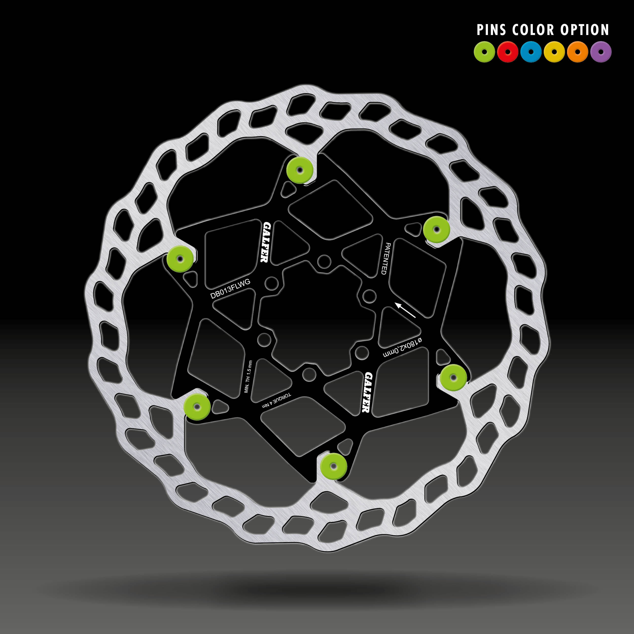 Galfer Floating Disc Wave 山地剎車碟片 六孔