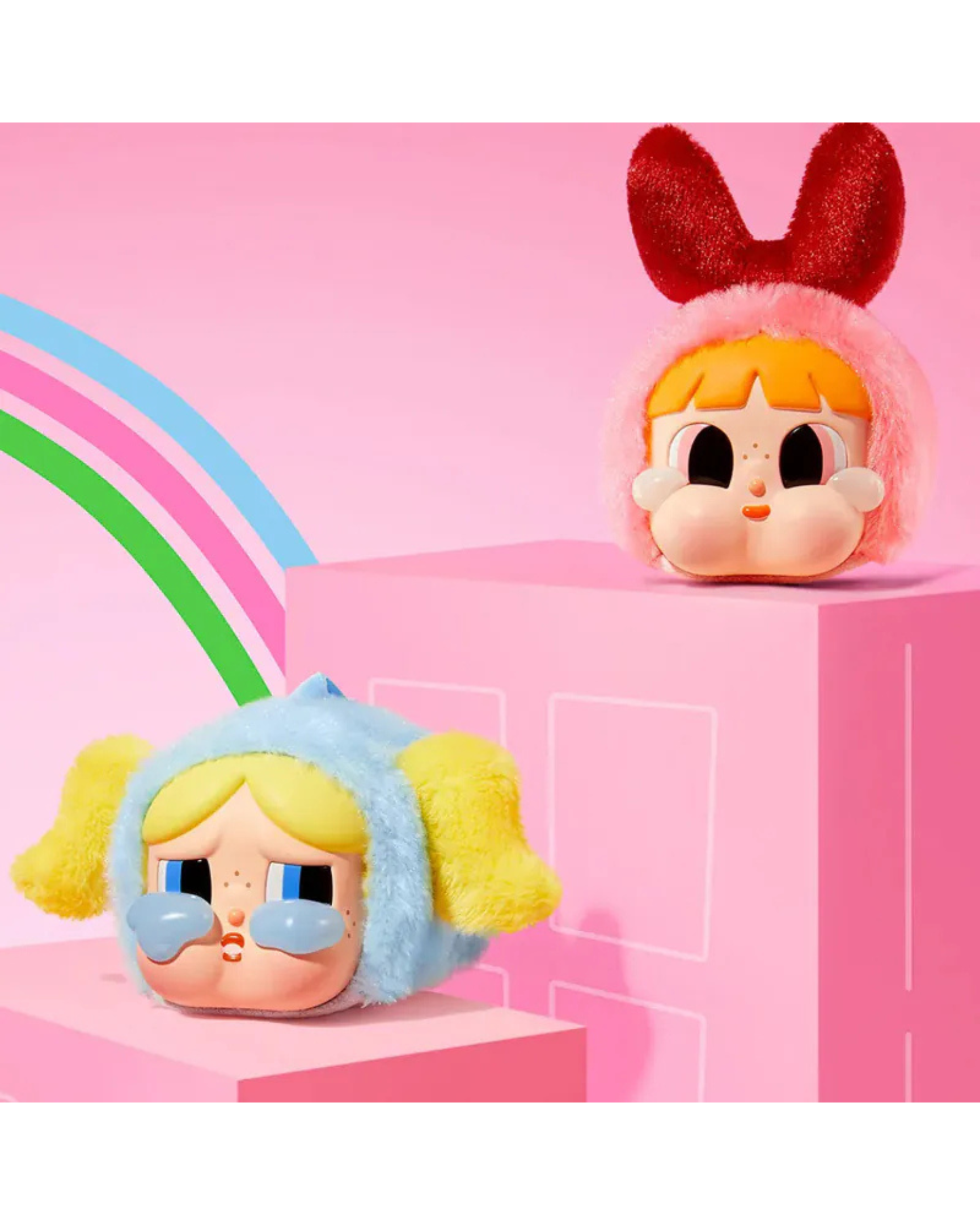 【盲盒】POP MART CRYBABY × 飛天小女警系列 泡泡瑪特 搪膠臉毛絨盲盒 毛絨掛件 POMT-20