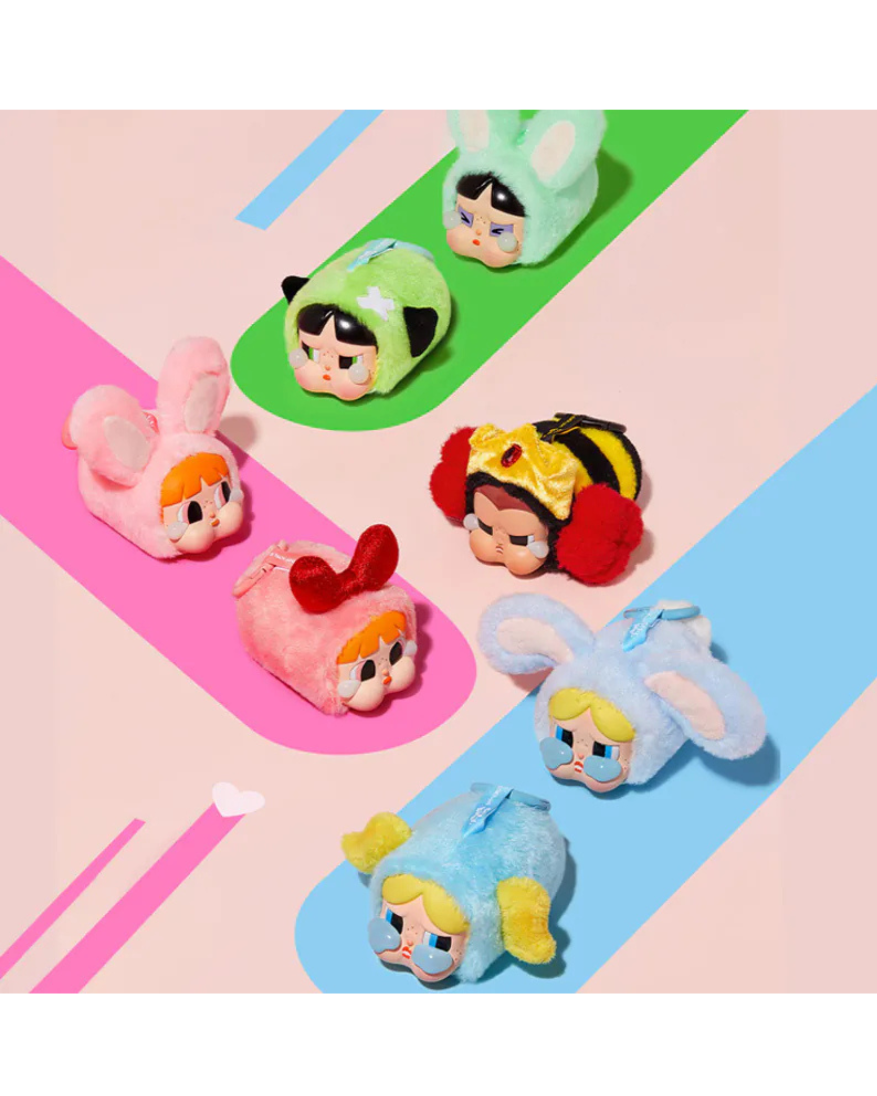 【盲盒】POP MART CRYBABY × 飛天小女警系列 泡泡瑪特 搪膠臉毛絨盲盒 毛絨掛件 POMT-20