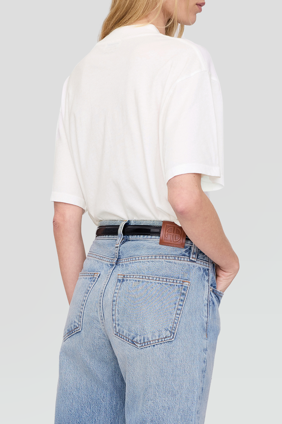 Anine Bing｜ASHTON 手寫風格人像印花T恤