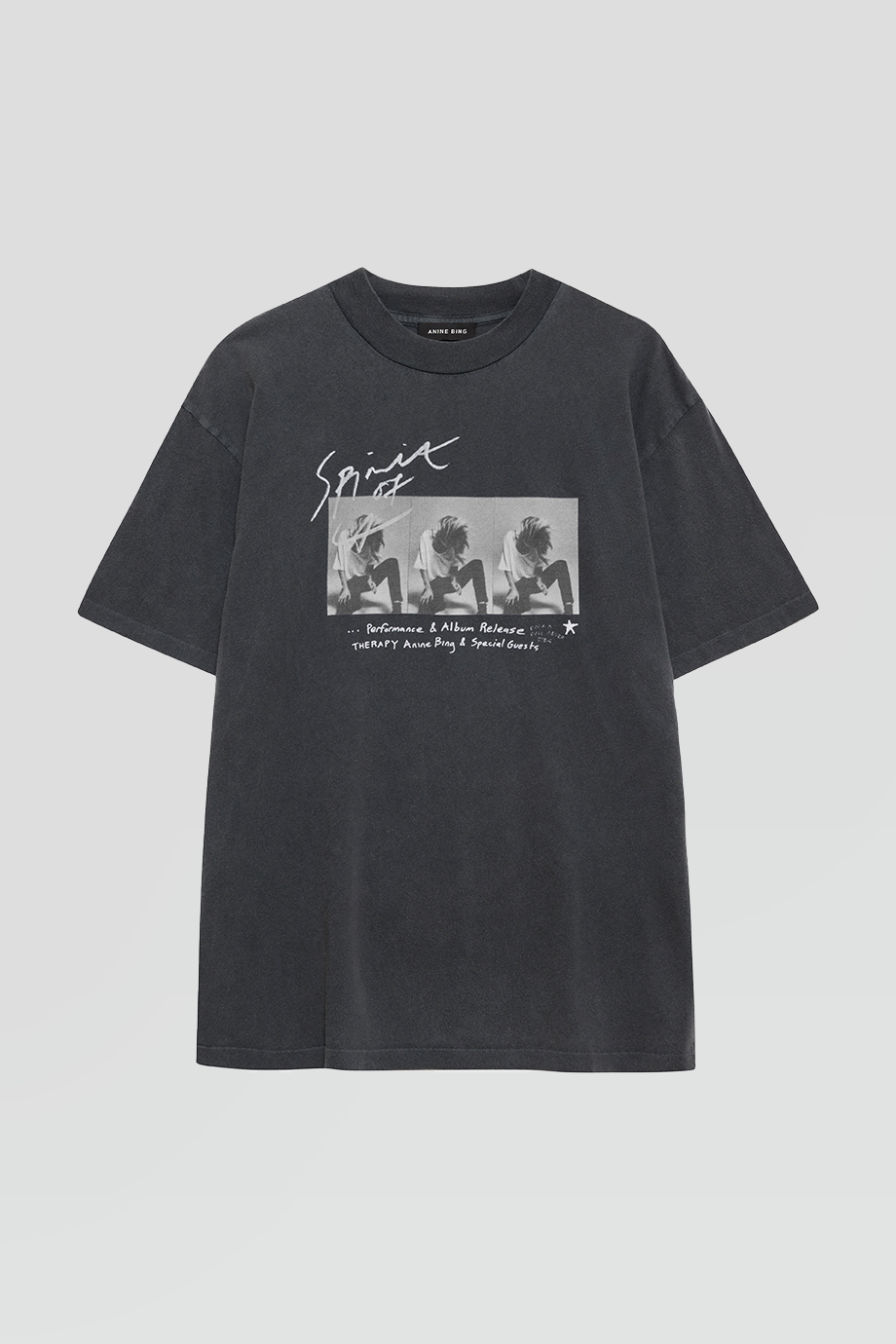 Anine Bing｜ASHTON 手寫風格人像印花T恤