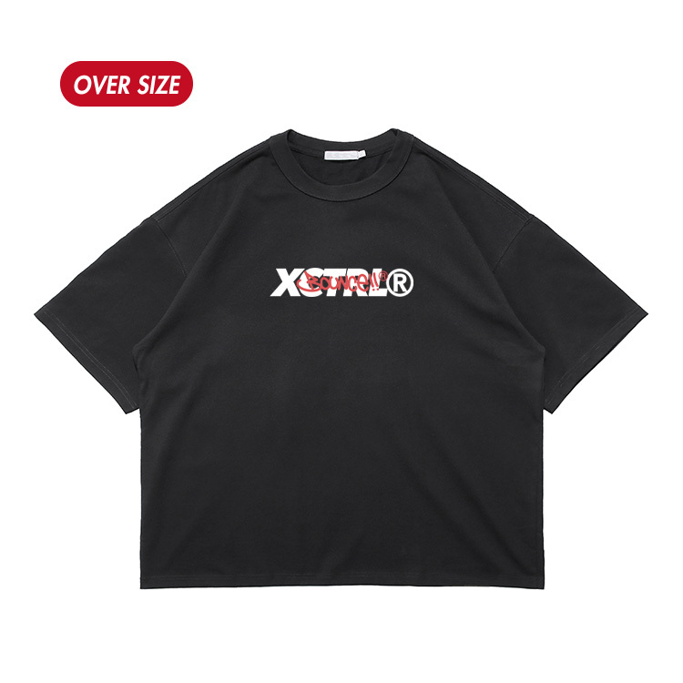 XCTRL® x BOUNCE  東京春達摩龍寬版短T-黑