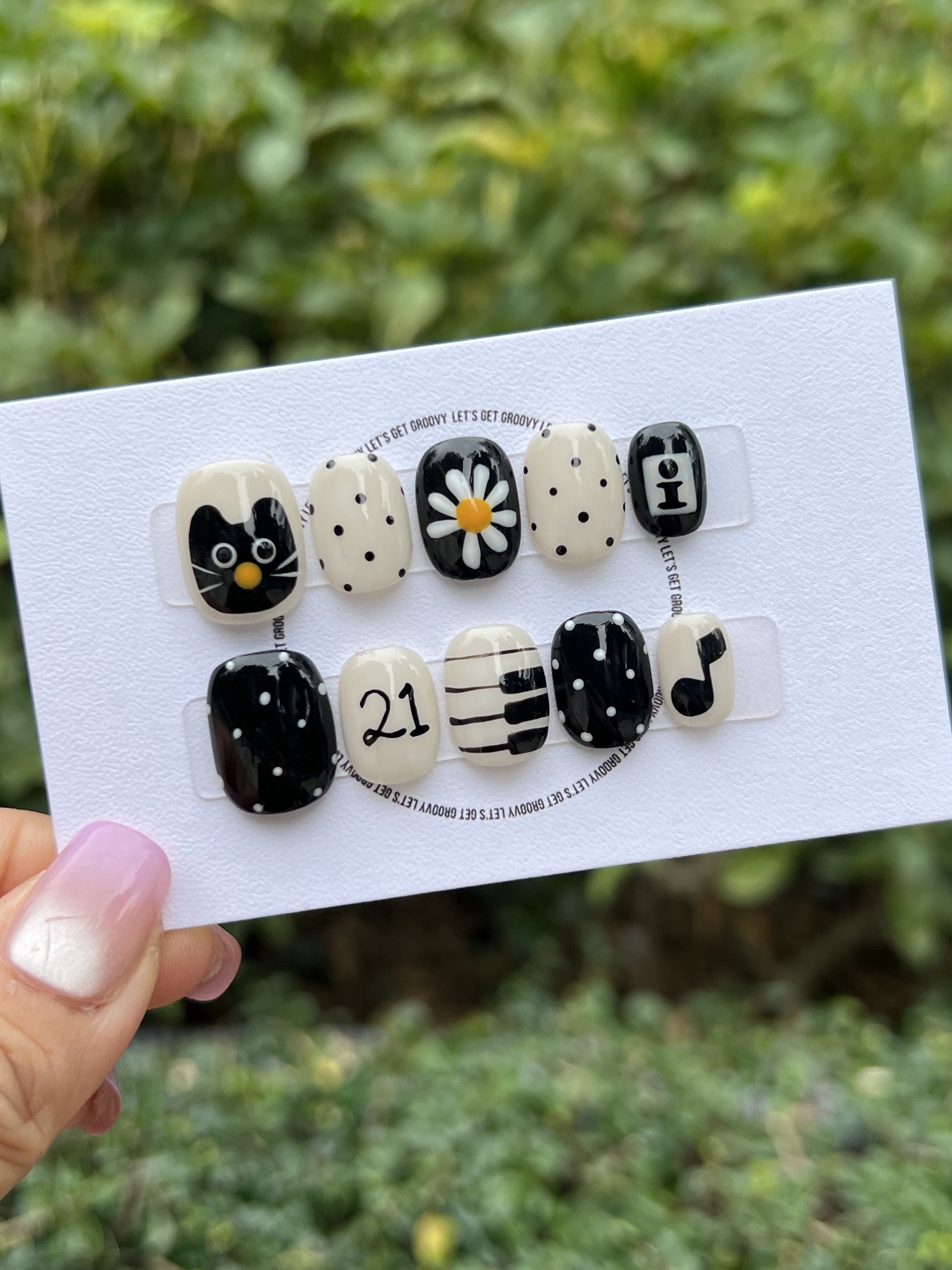 baby:nail ︳G-Dragon Fan Support Nails (Cat Version)