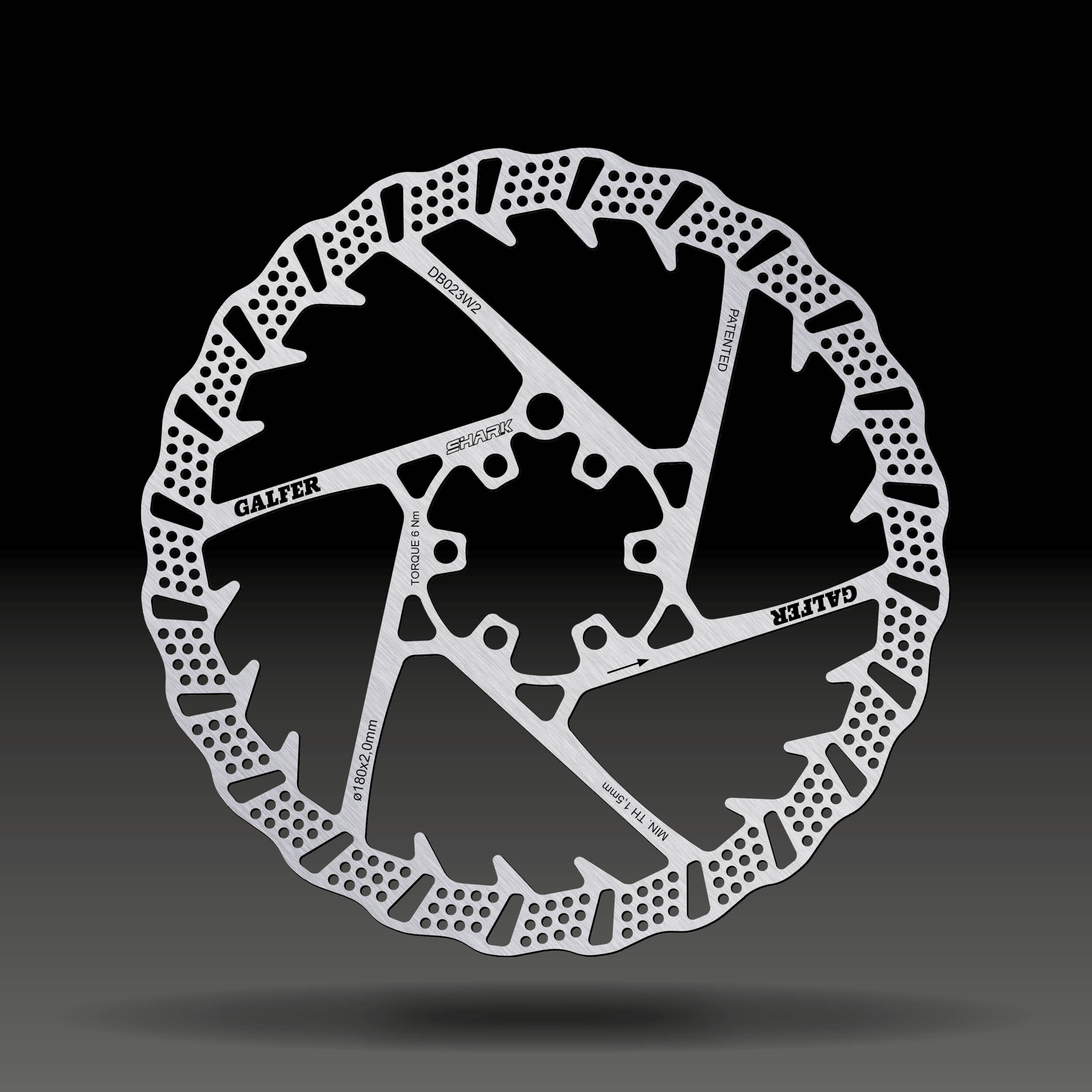 Galfer Fixed Disc Shark 山地/電動剎車碟片 六孔