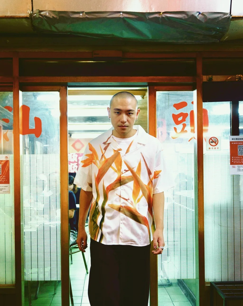 PINHENG 孽子古巴領襯衫（天堂鳥