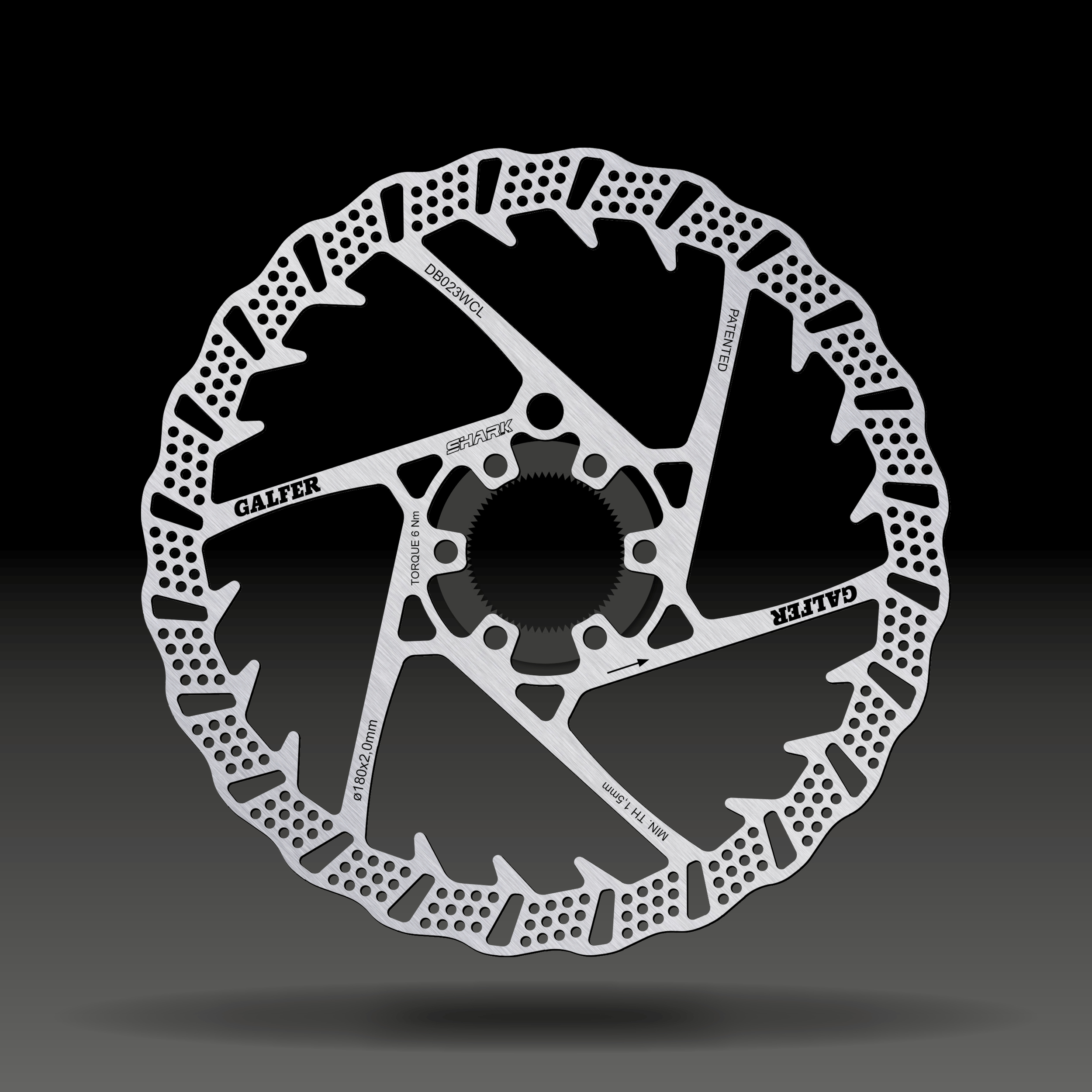 Galfer Fixed Disc Shark 山地/電動剎車碟片 中鎖