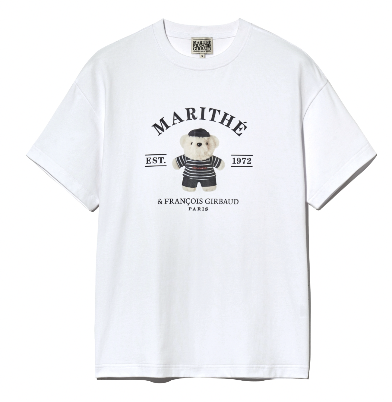 [MARITHE]★25SS★韓国人気★DOODLE BEAR IMAGE GRAPHIC TEE 韓國MARITHE FRANCOIS GIRBAUD DOODLE BEAR IMAGE GRAPHIC TE