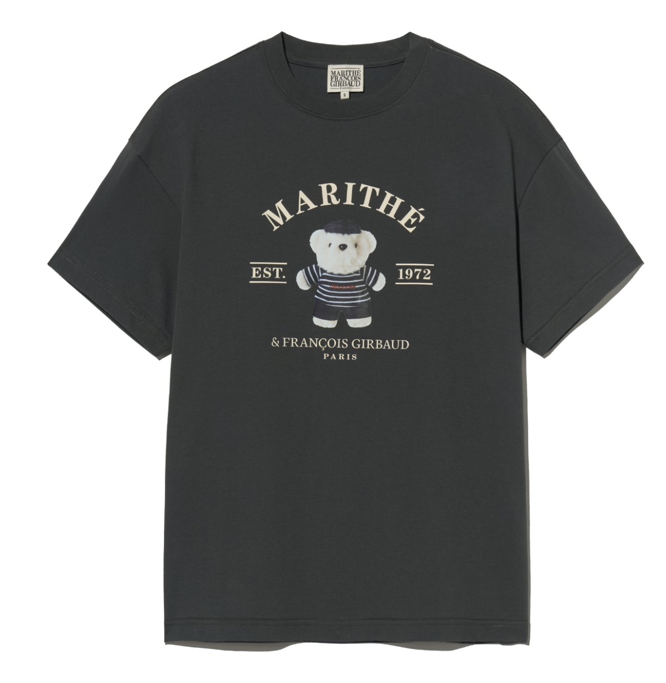 ★Marithe + Francois Girbaud★ SURFING DOODLE BEAR TEE light MARITHE FRANCOIS GIRBAUD] DOODLE BEAR TEE WHITE