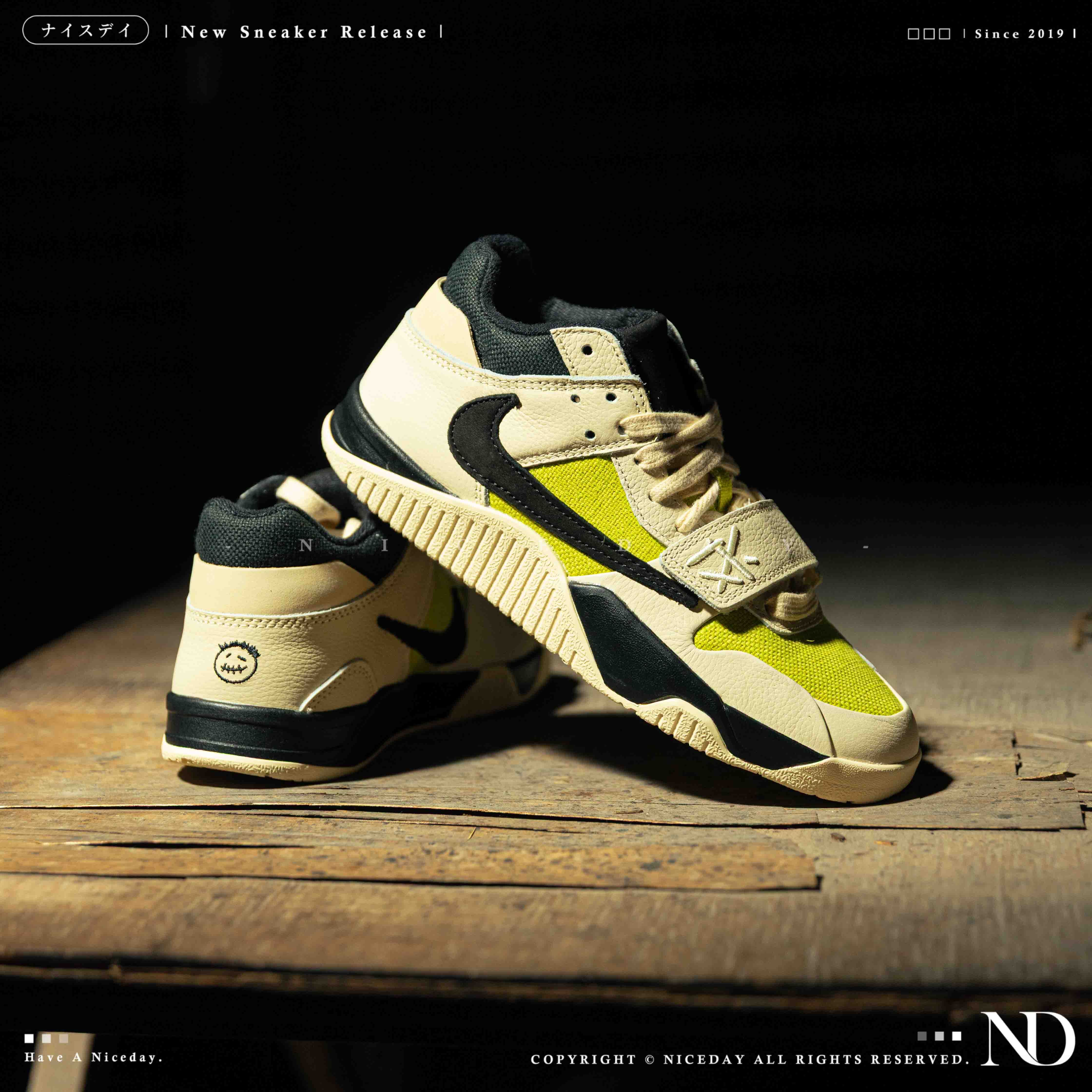 NICEDAY 代購 Travis Scott x Jordan Jumpman TS 倒鉤 倒勾 螢光綠 黑綠 黃綠 聯名 FZ8117-102