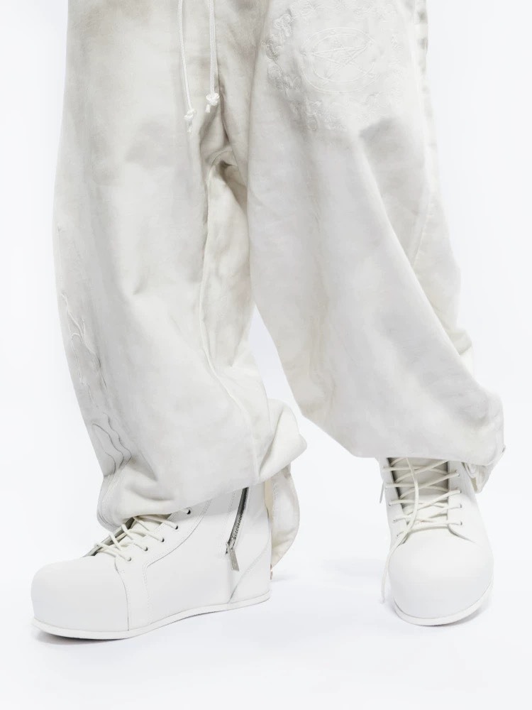 ROCKSTA X FVVO  黑白 皮質麂皮 薄底靴子