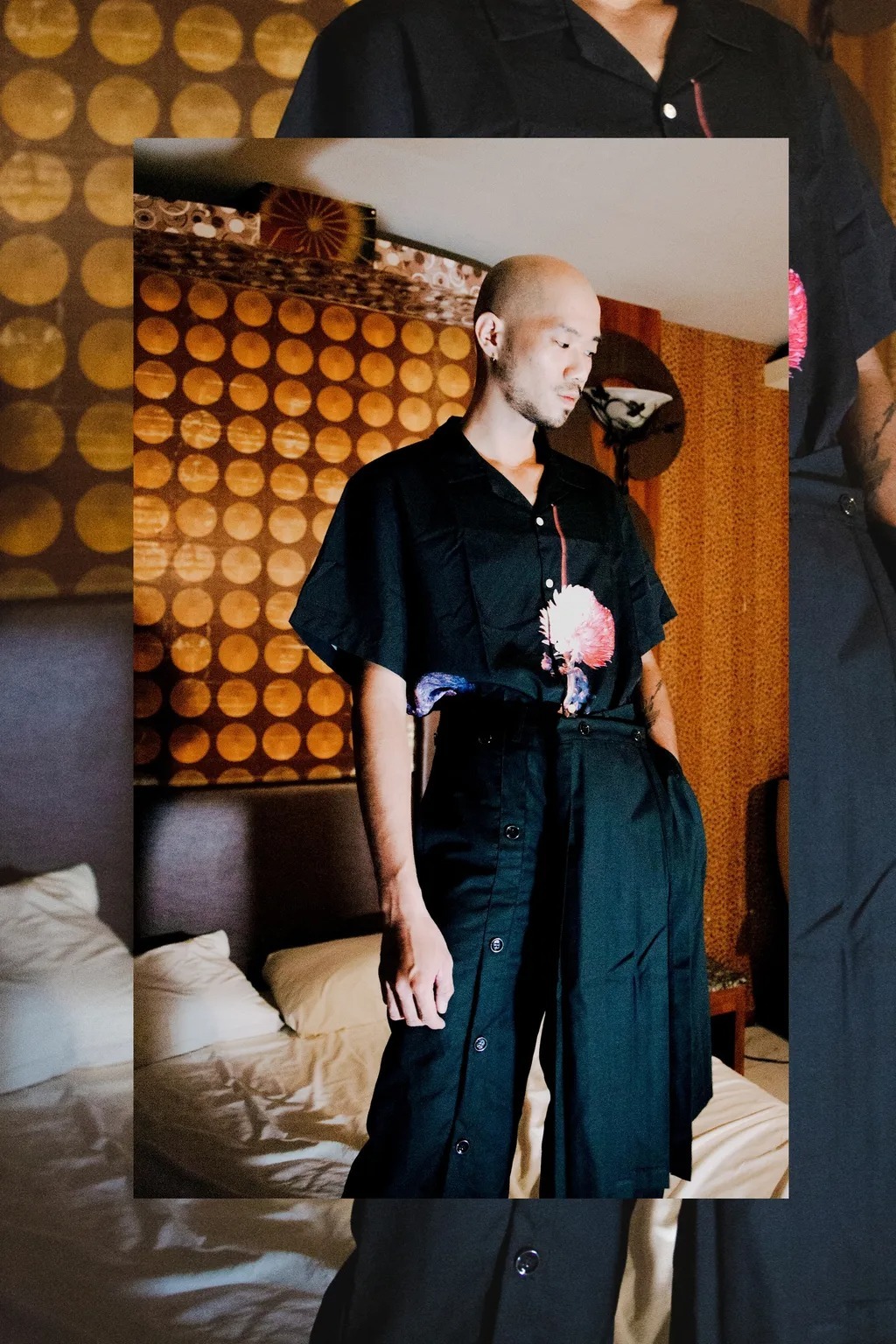 PINHENG Flower saying —點鮮明古巴領襯衫