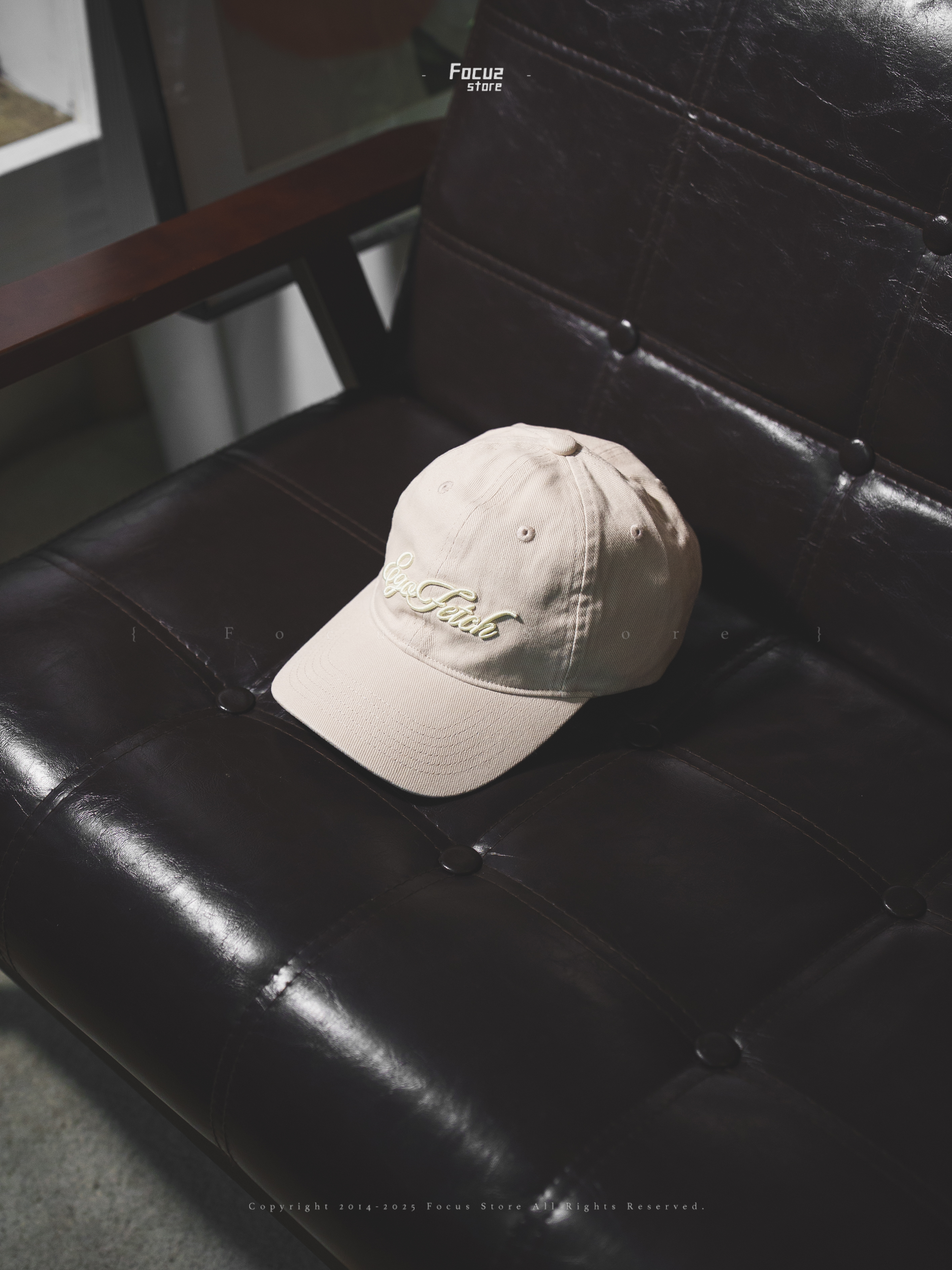 【Focus Store】現貨秒發 EGO FETCH Logo Cap 米色 刺繡草寫Logo帽 EGO25SSCP122