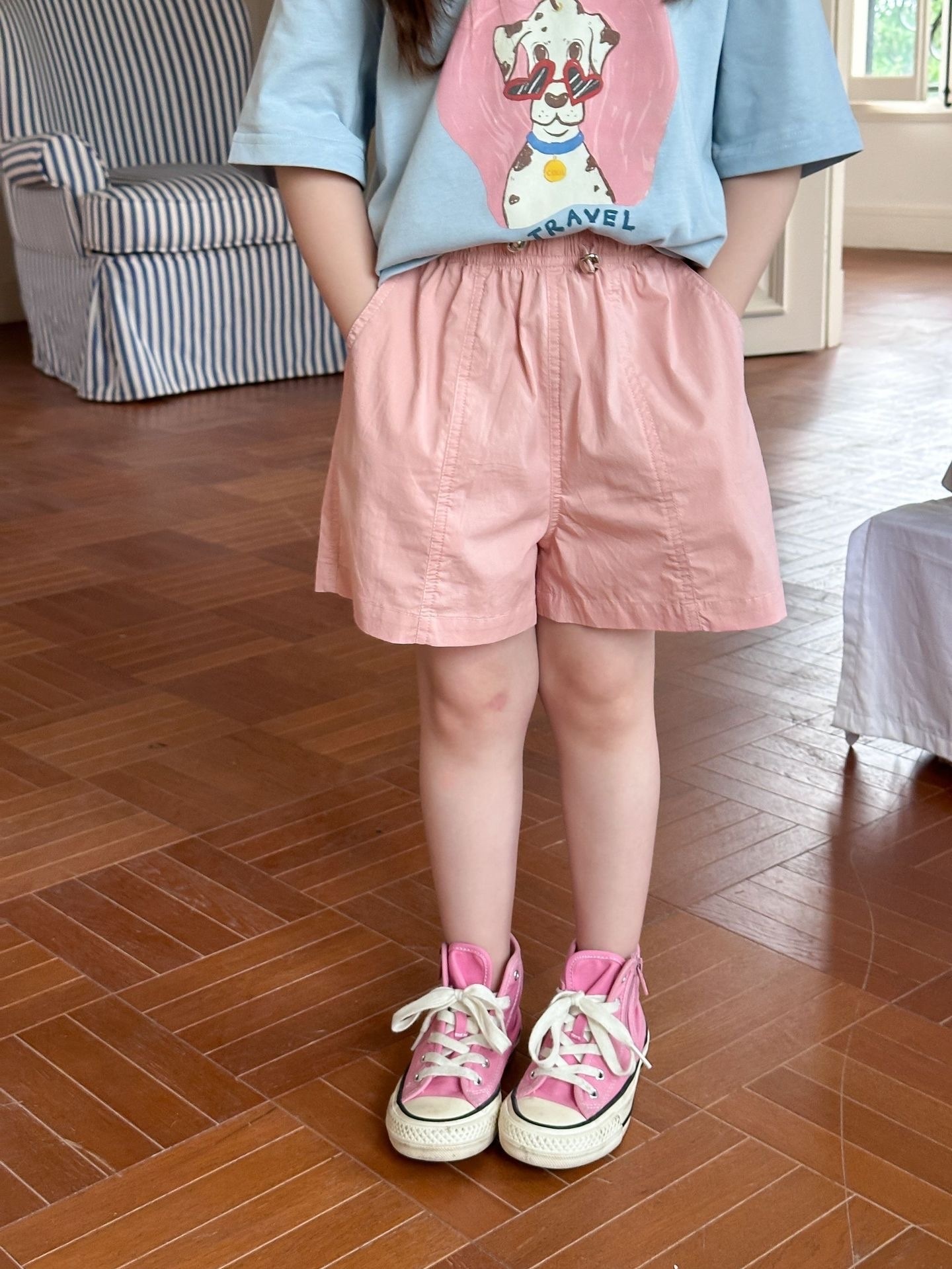 抽繩休閒運動短褲