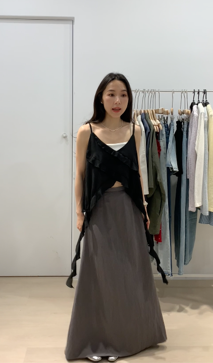 仙女的小尾巴雪紡細肩背心 _08297