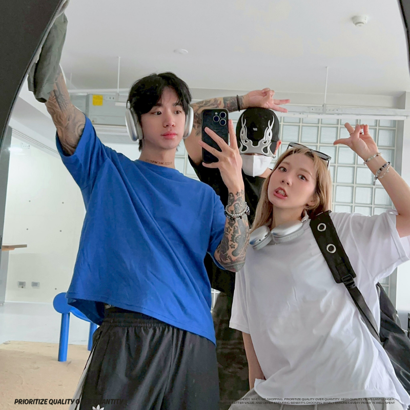 韓國 BOXY FIT 寬短版正方版型短TEE