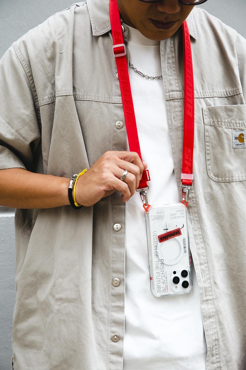 SKINARMA Scout 雙釦可調節手機通用掛繩（附夾片）